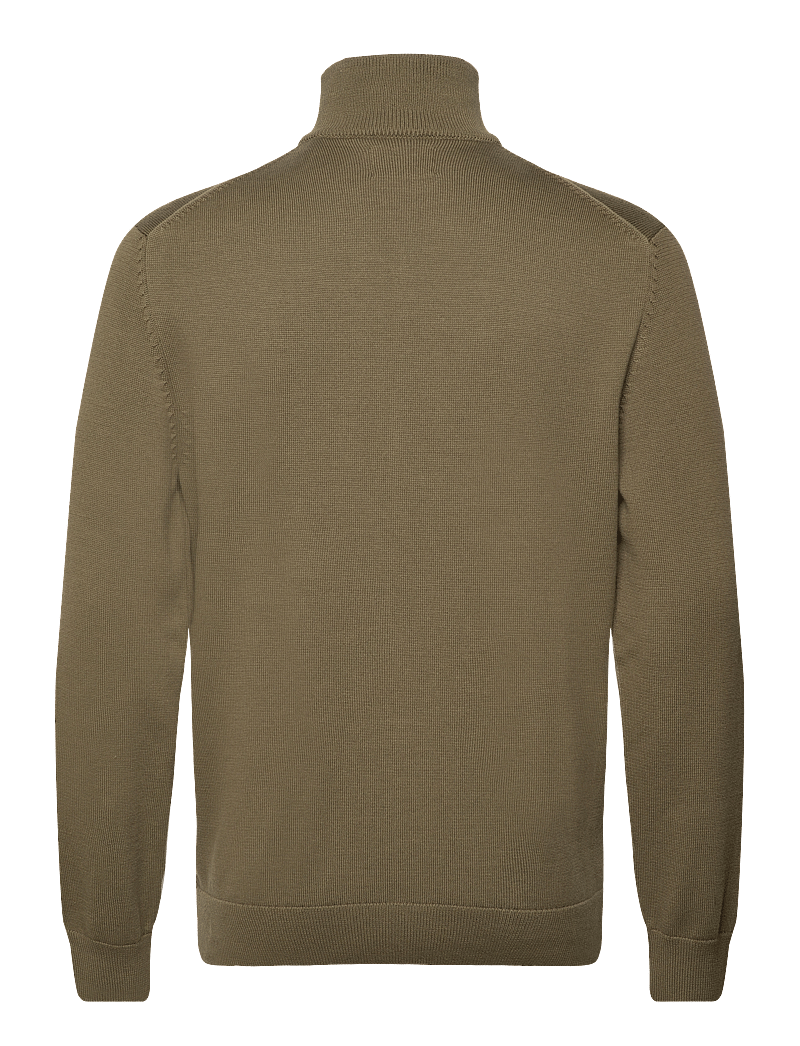 GANT - CASUAL COTTON ZIP CARDIGAN - pullover mit durchgehendem reißverschluss - juniper green - 2