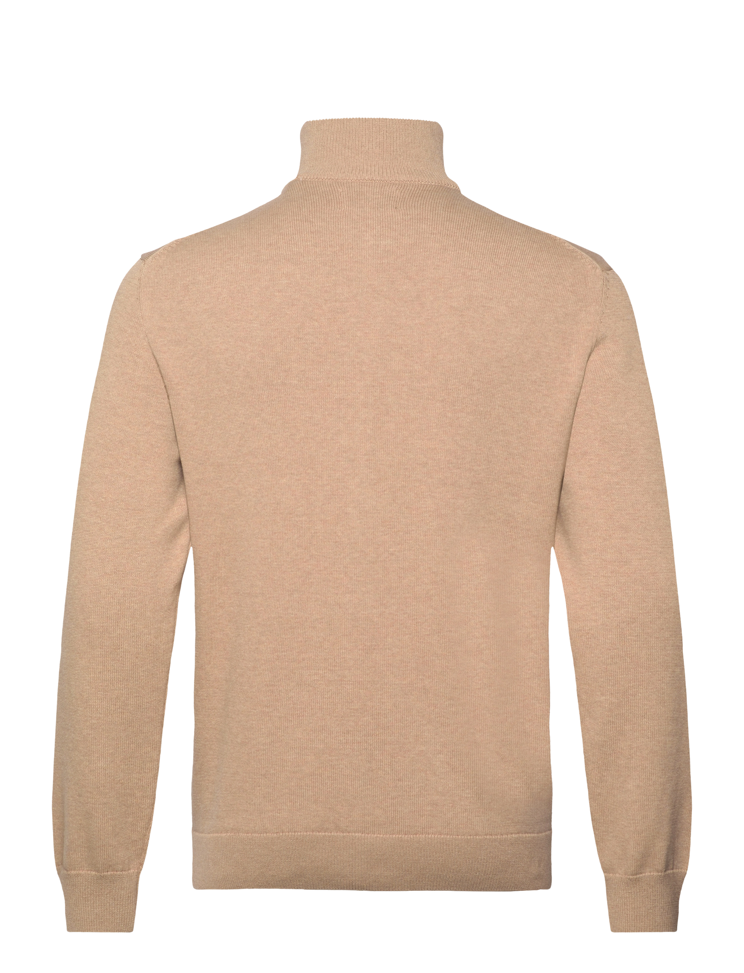 Gant - Cotton Knit Zip Cardigan - cardigans - khaki mel - 1