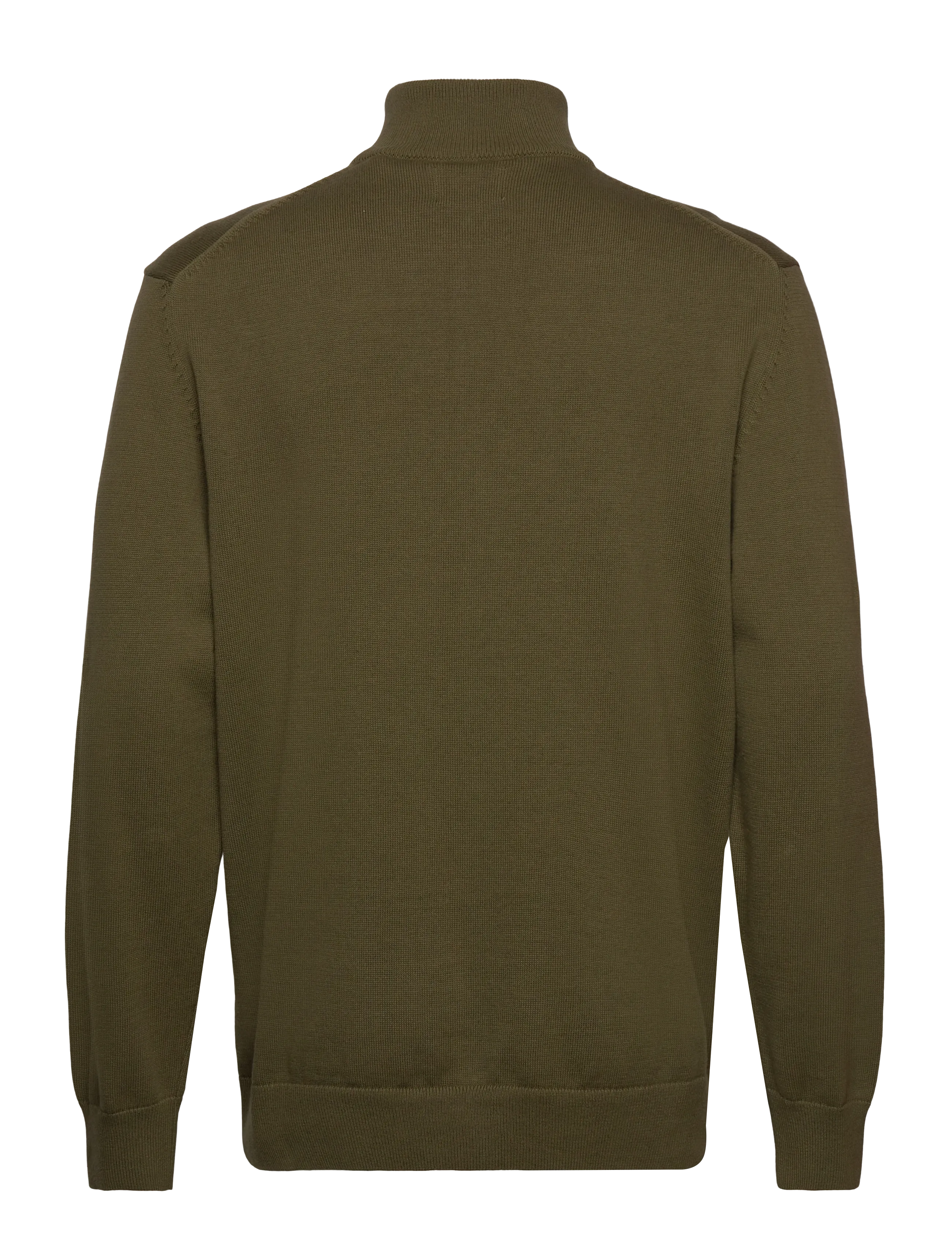 Gant - Cotton Knit Zip Cardigan - cardigans - moss green - 2