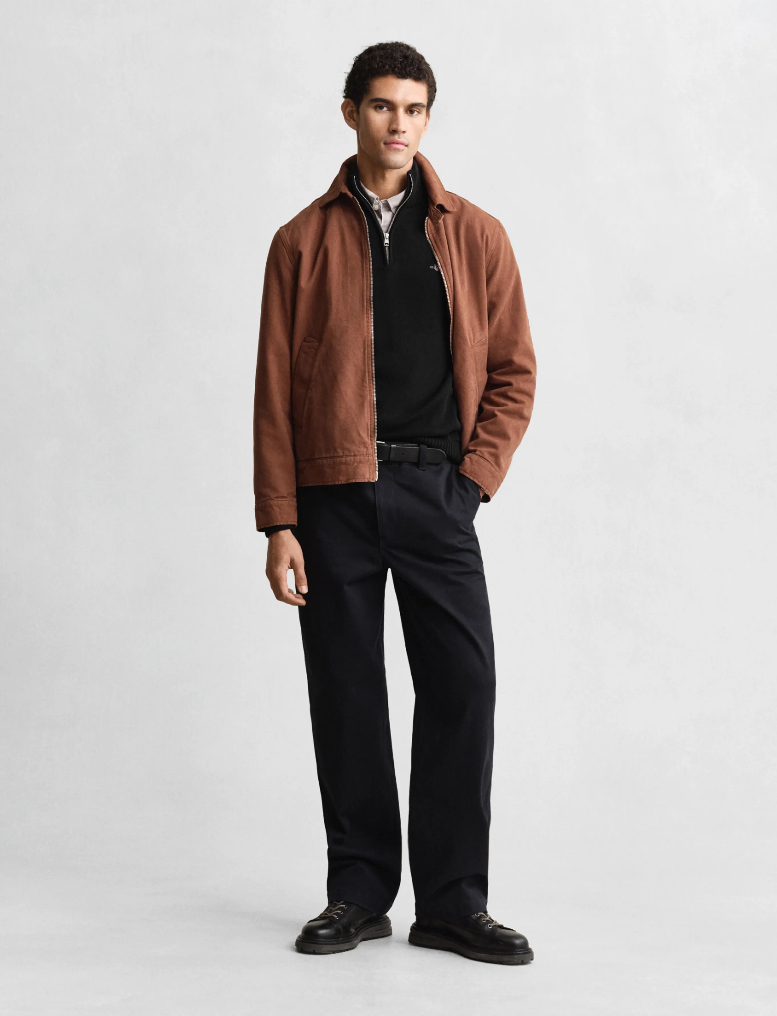 Gant Casual Cotton Halfzip stickade tröjor herr – bild 8