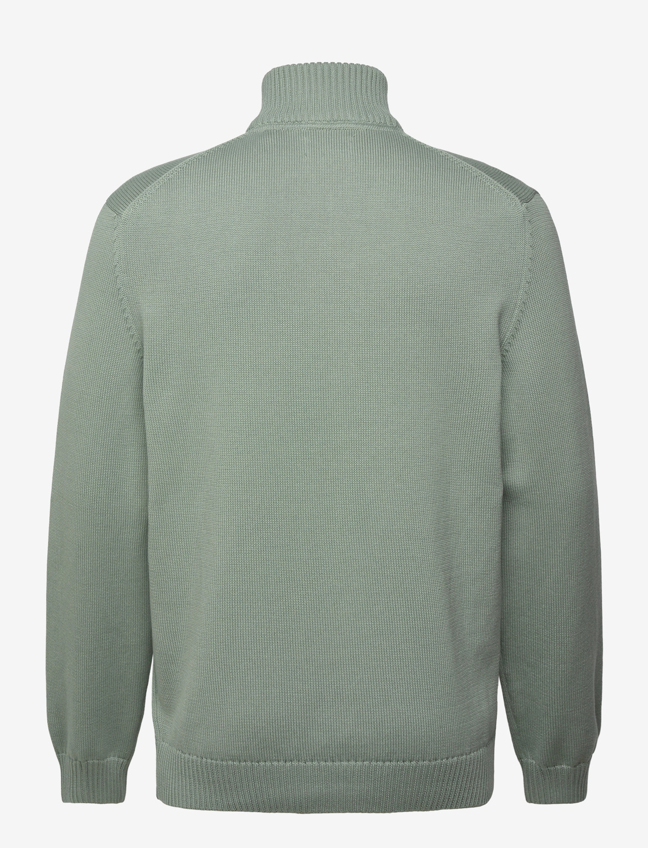 Gant - Cotton Knit Half-Zip Sweater - pullover mit halbem reißverschluss - ceramic grey - 2