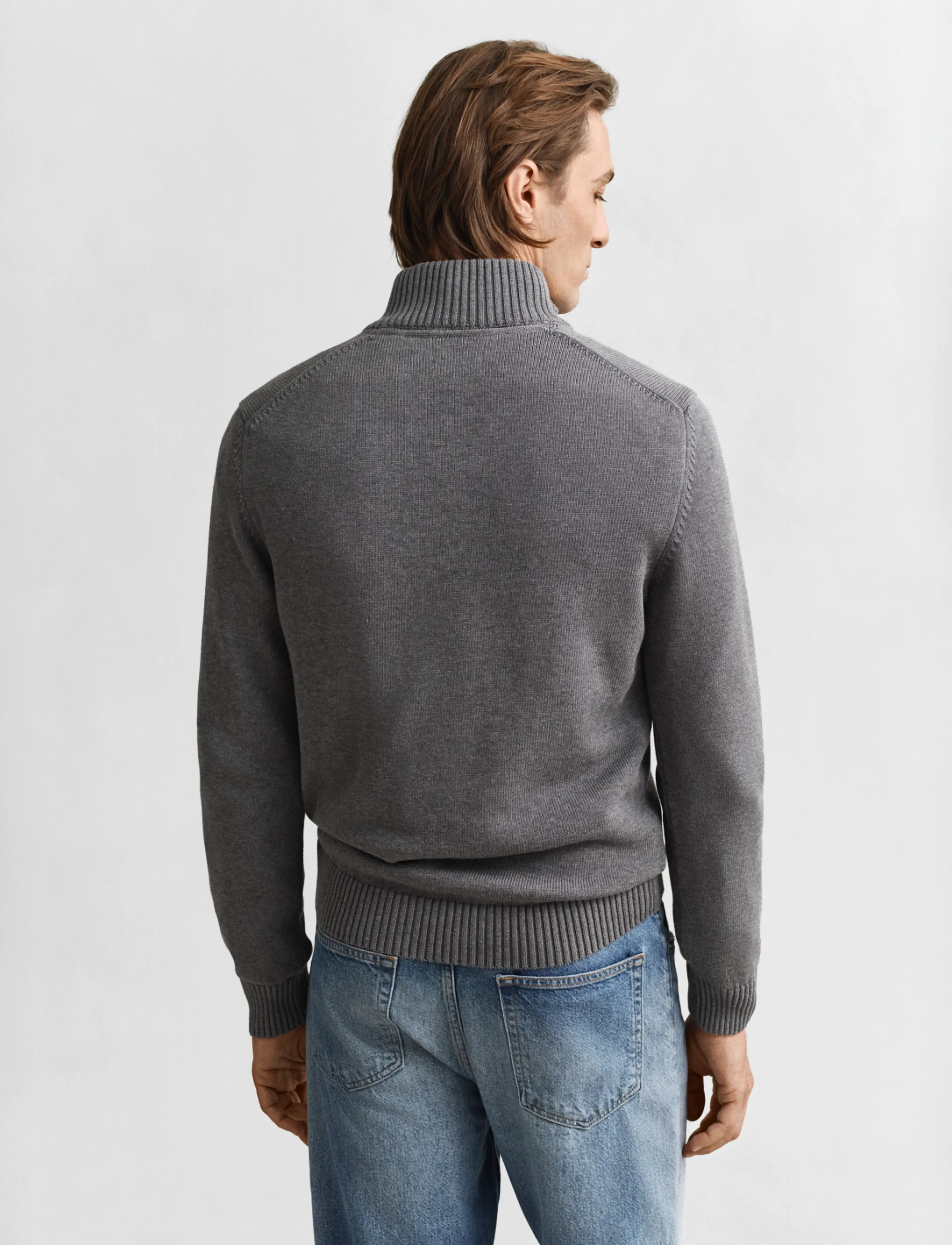 Gant Casual Cotton Halfzip stickade tröjor herr – bild 6
