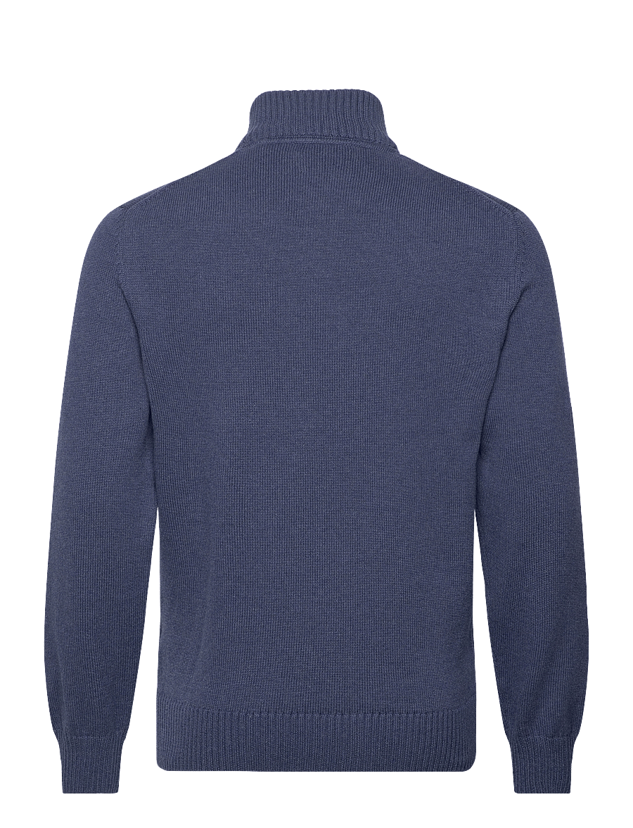 Gant - Cotton Knit Half-Zip Sweater - pullover mit halbem reißverschluss - dark jeansblue melange - 2