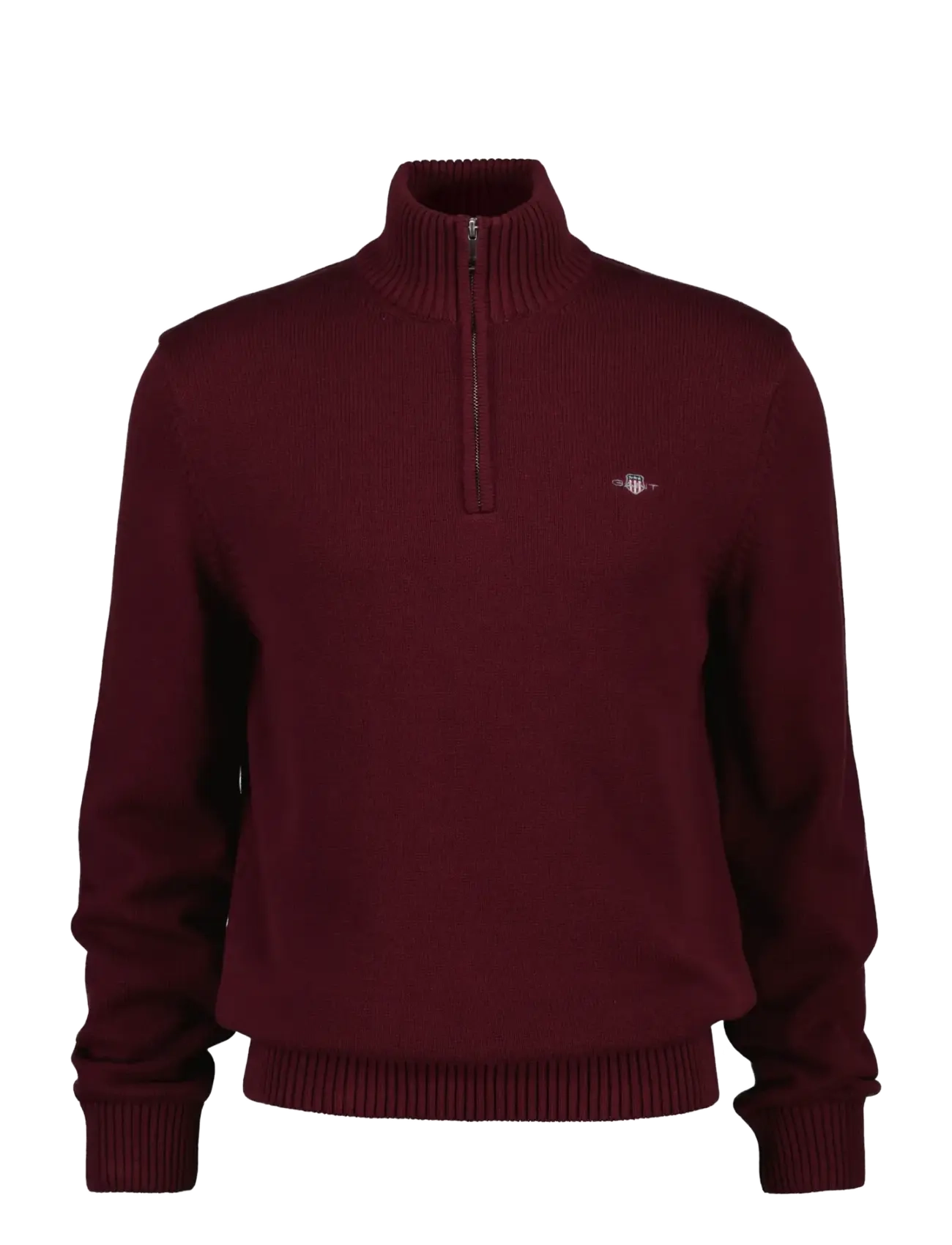 Gant CASUAL COTTON HALFZIP - Strickmode - DEEP GRAPE WINE / burgundy