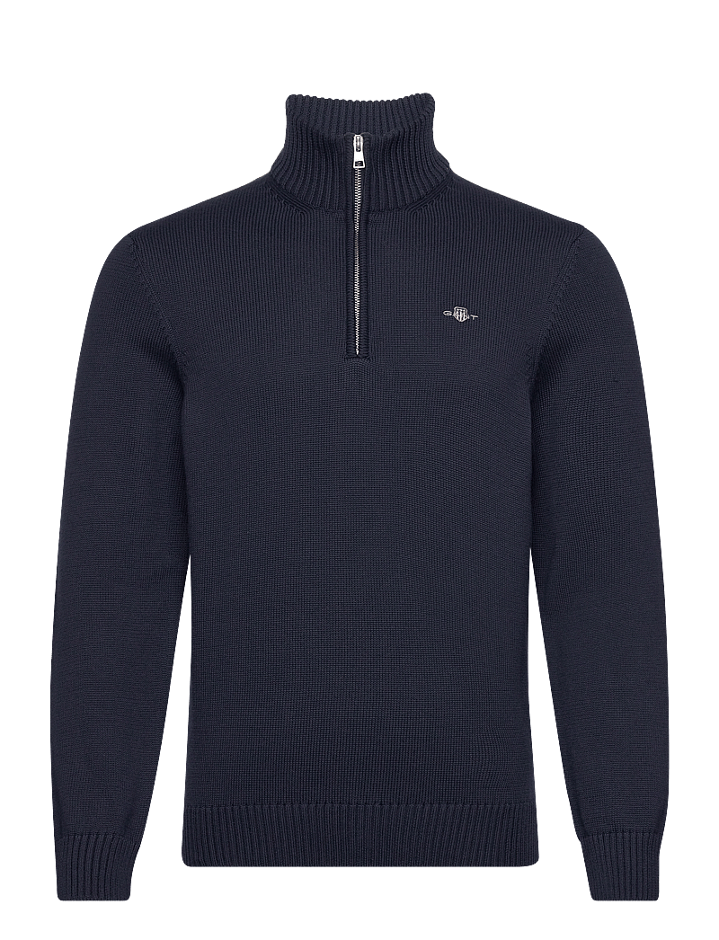GANT - CASUAL COTTON HALF ZIP - half zip - evening blue - 1