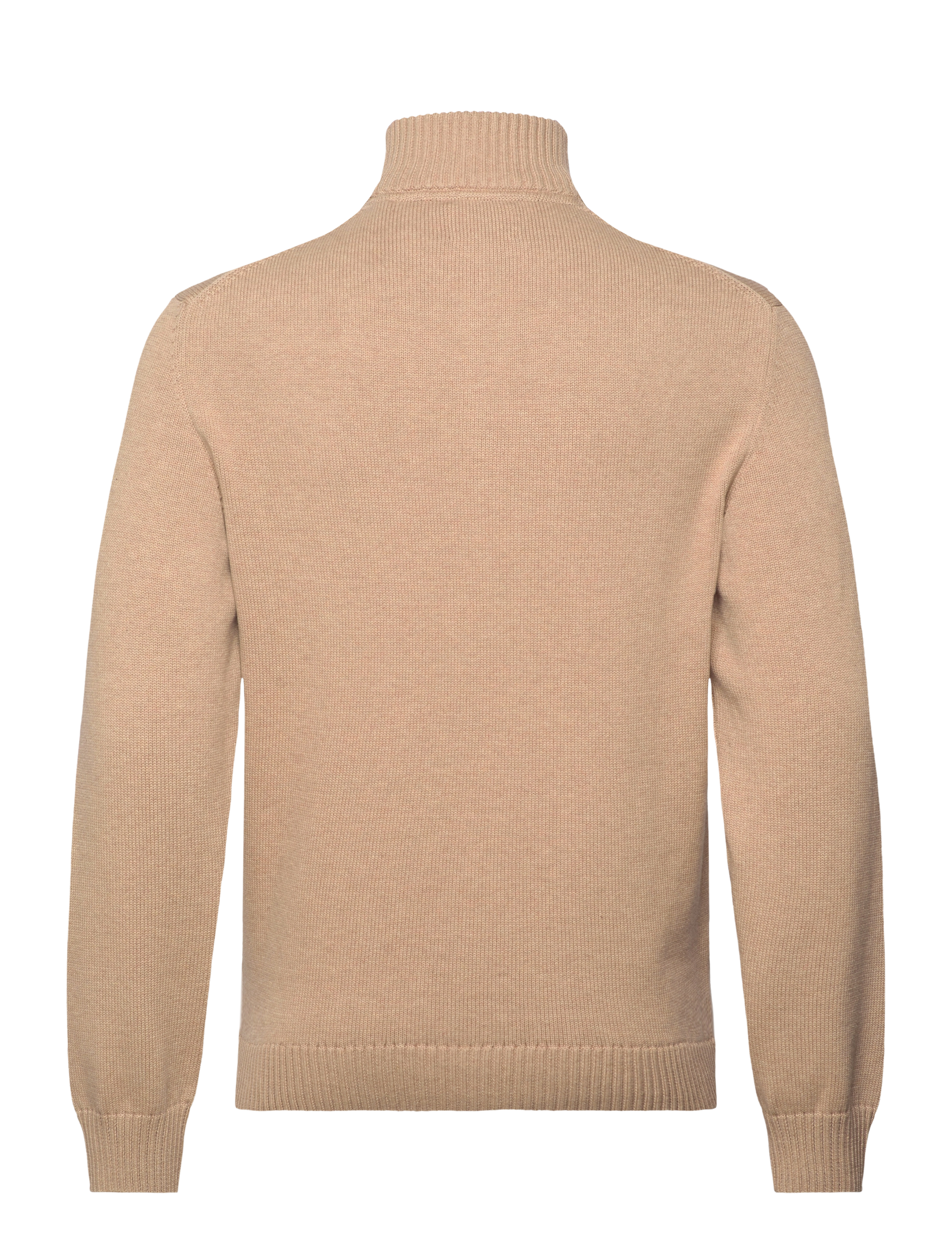 Gant - Cotton Knit Half-Zip Sweater - pulls demi-zippés - khaki melange - 2