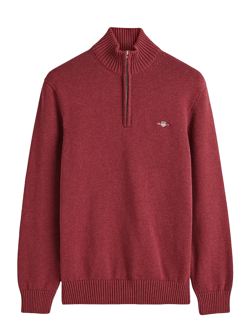 GANT - CASUAL COTTON HALF ZIP - halfzip strik - plumped red - 1