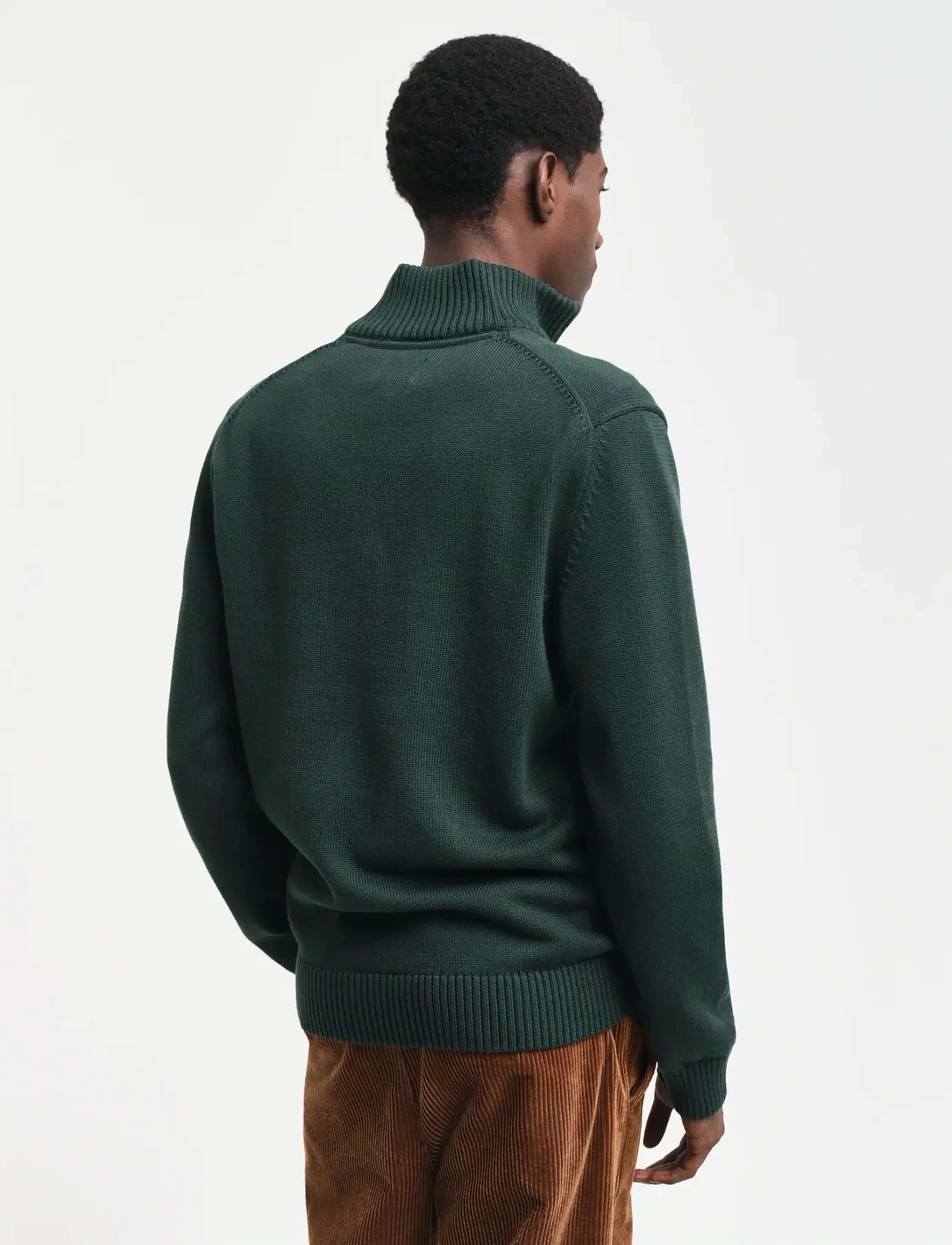 Gant Casual Cotton Halfzip stickade tröjor herr – bild 7