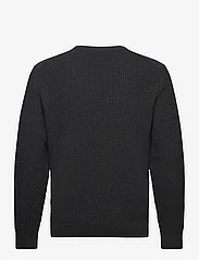 GANT - COTTON TEXTURE C-NECK - megztiniai su apvalios formos apykakle - dk charcoal melange - 1