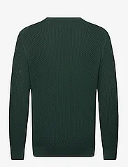 GANT - COTTON TEXTURE C-NECK - knitted round necks - tartan green - 1