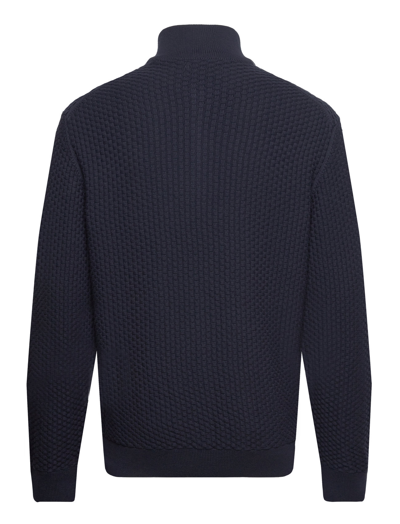 GANT - COTTON TEXTURE HALFZIP - evening blue - 1