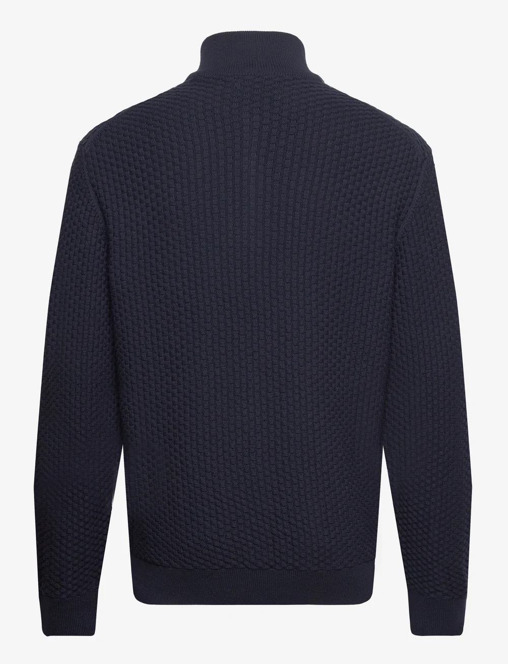 GANT - COTTON TEXTURE HALFZIP - pullover mit halbem reißverschluss - evening blue - 1