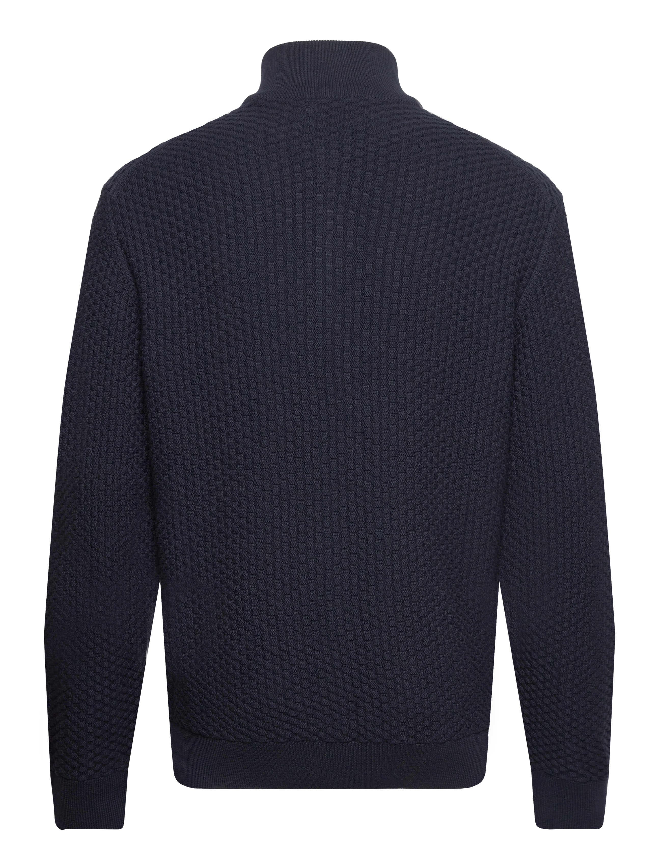 GANT - COTTON TEXTURE HALFZIP - evening blue - 1