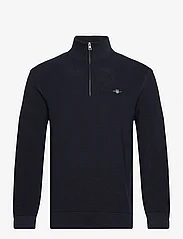 GANT - TEXTURED COTTON H-ZIP - men - evening blue - 0