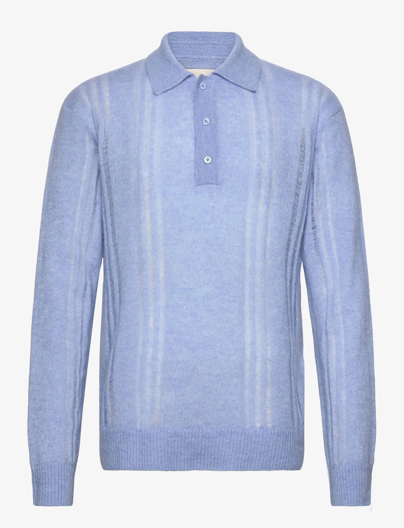 GANT - RELAXED ALPACA POLO - knitted polos - stormy sea - 0