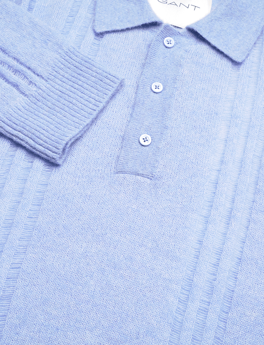 GANT - RELAXED ALPACA POLO - stormy sea - 2