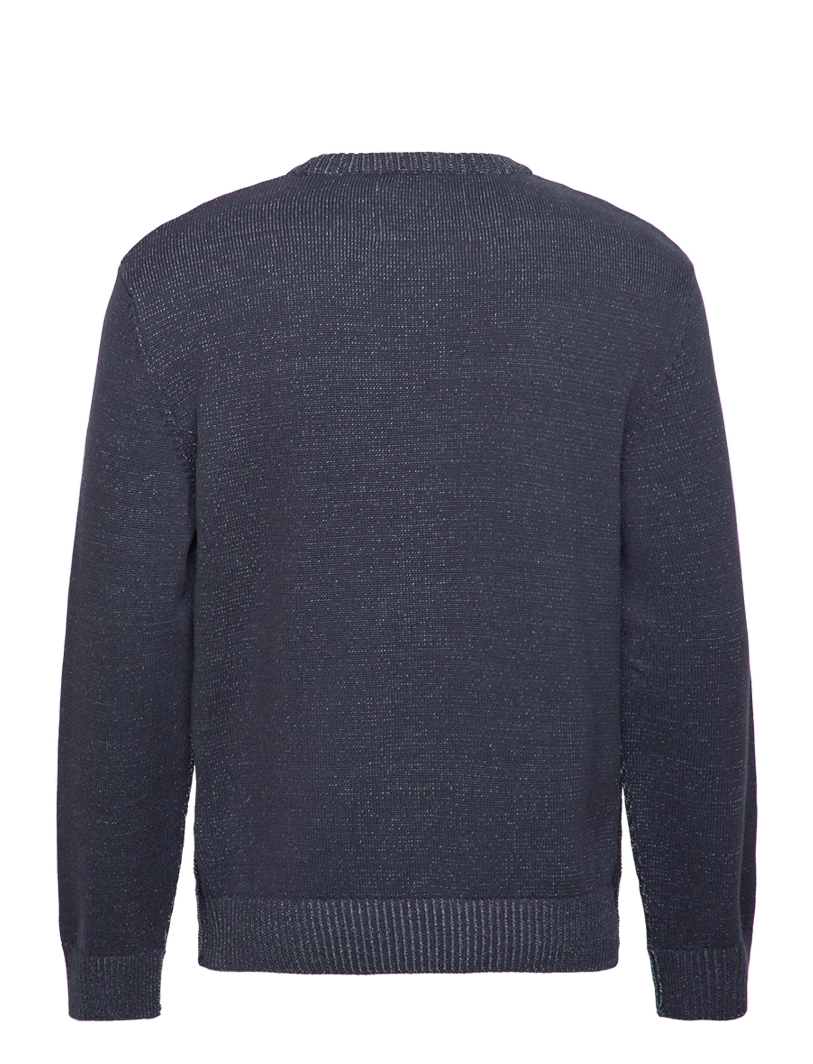 GANT - PLATED TWO TONED COTTON C-NECK - navy - 1