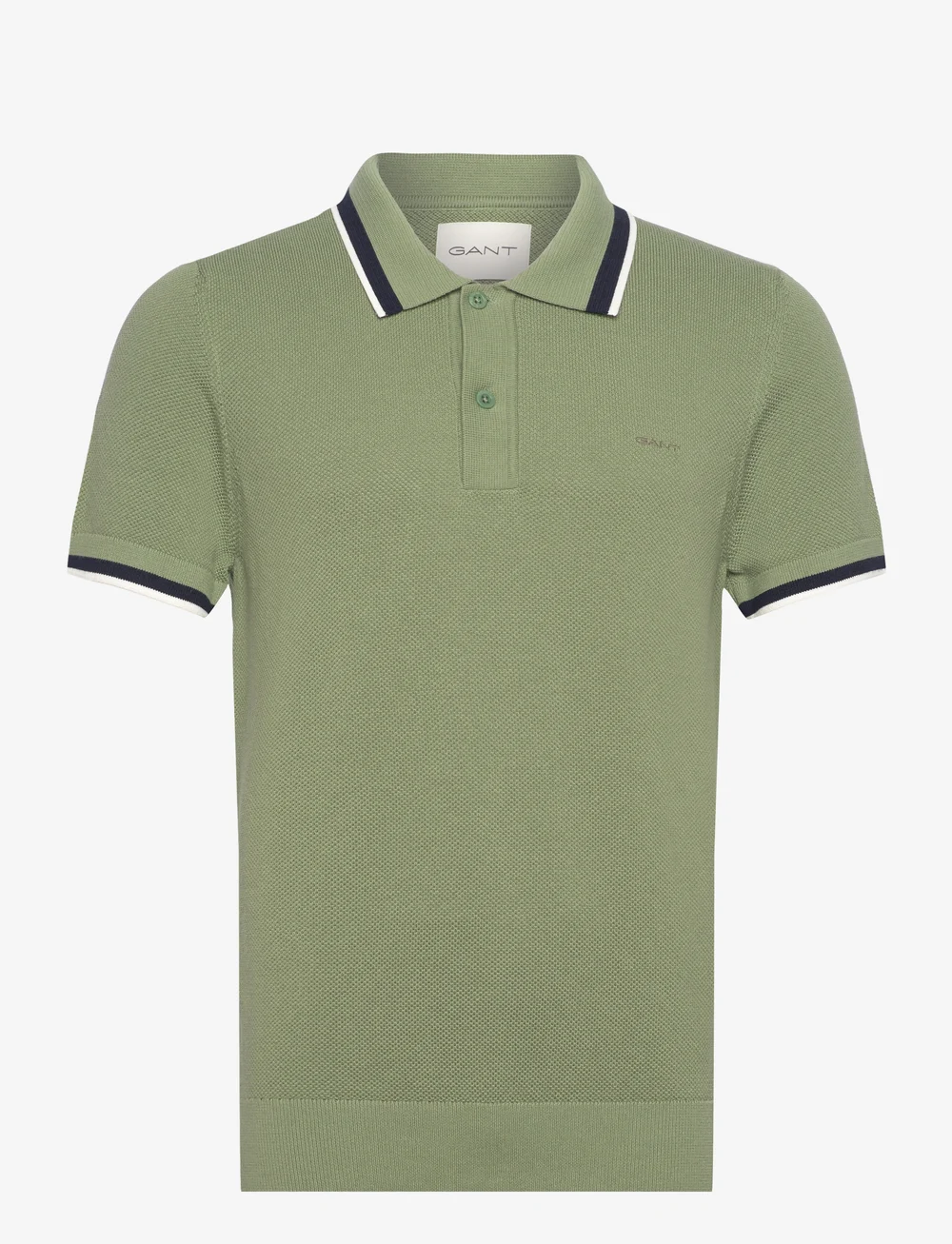 GANT - COTTON PIQUE SS POLO - polostrik - kalamata green - 0