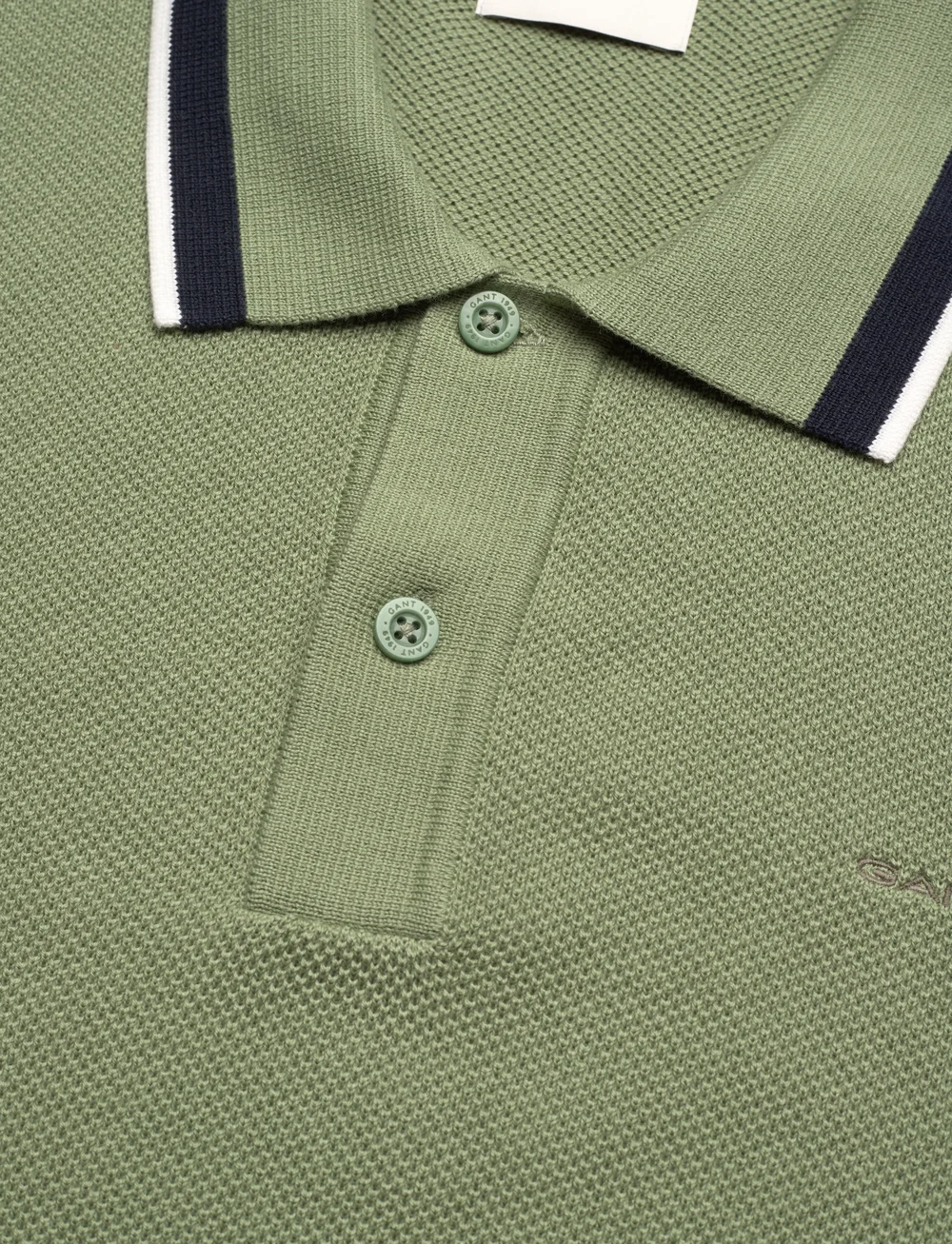 GANT - COTTON PIQUE SS POLO - polostrik - kalamata green - 2