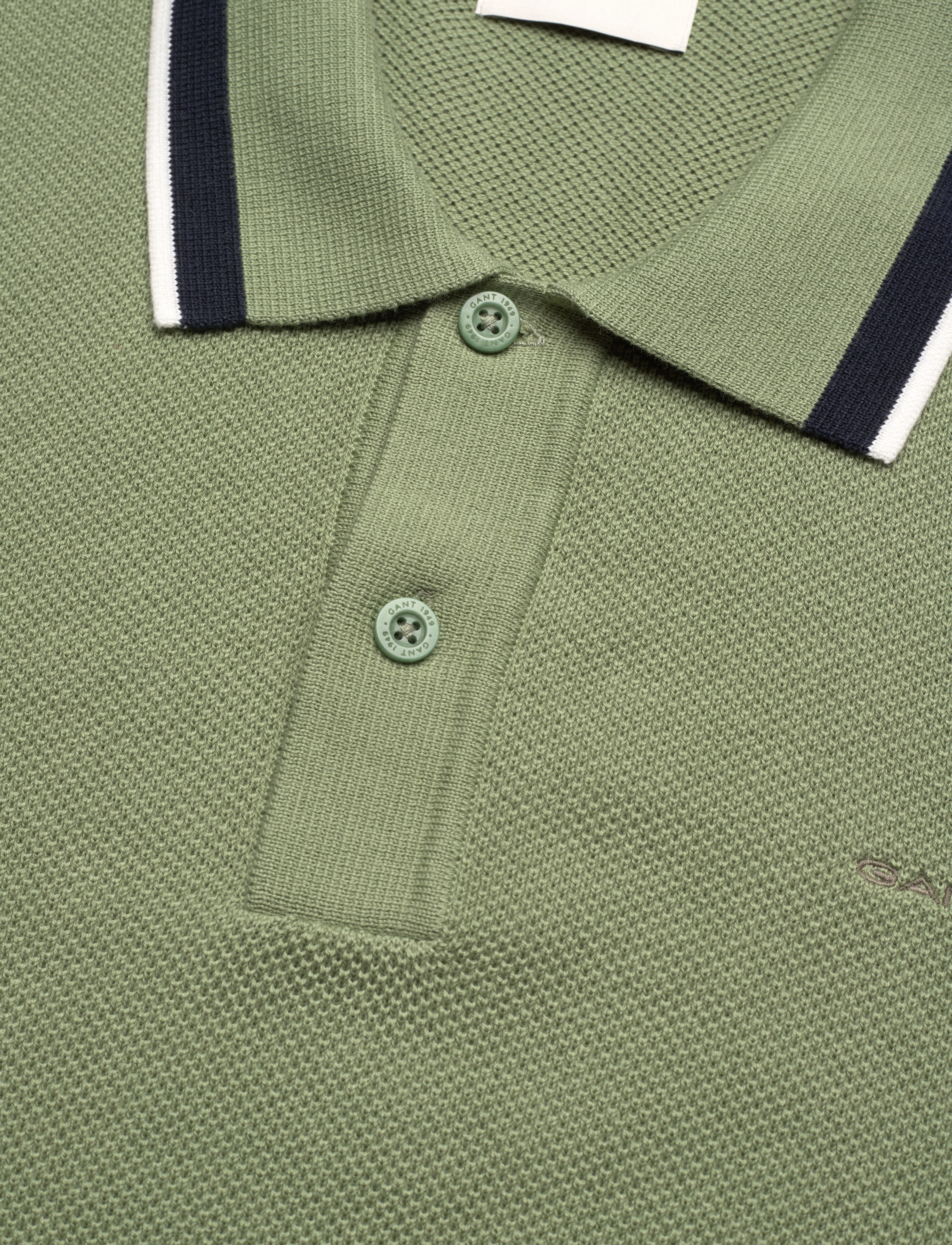 GANT - COTTON PIQUE SS POLO - kalamata green - 2