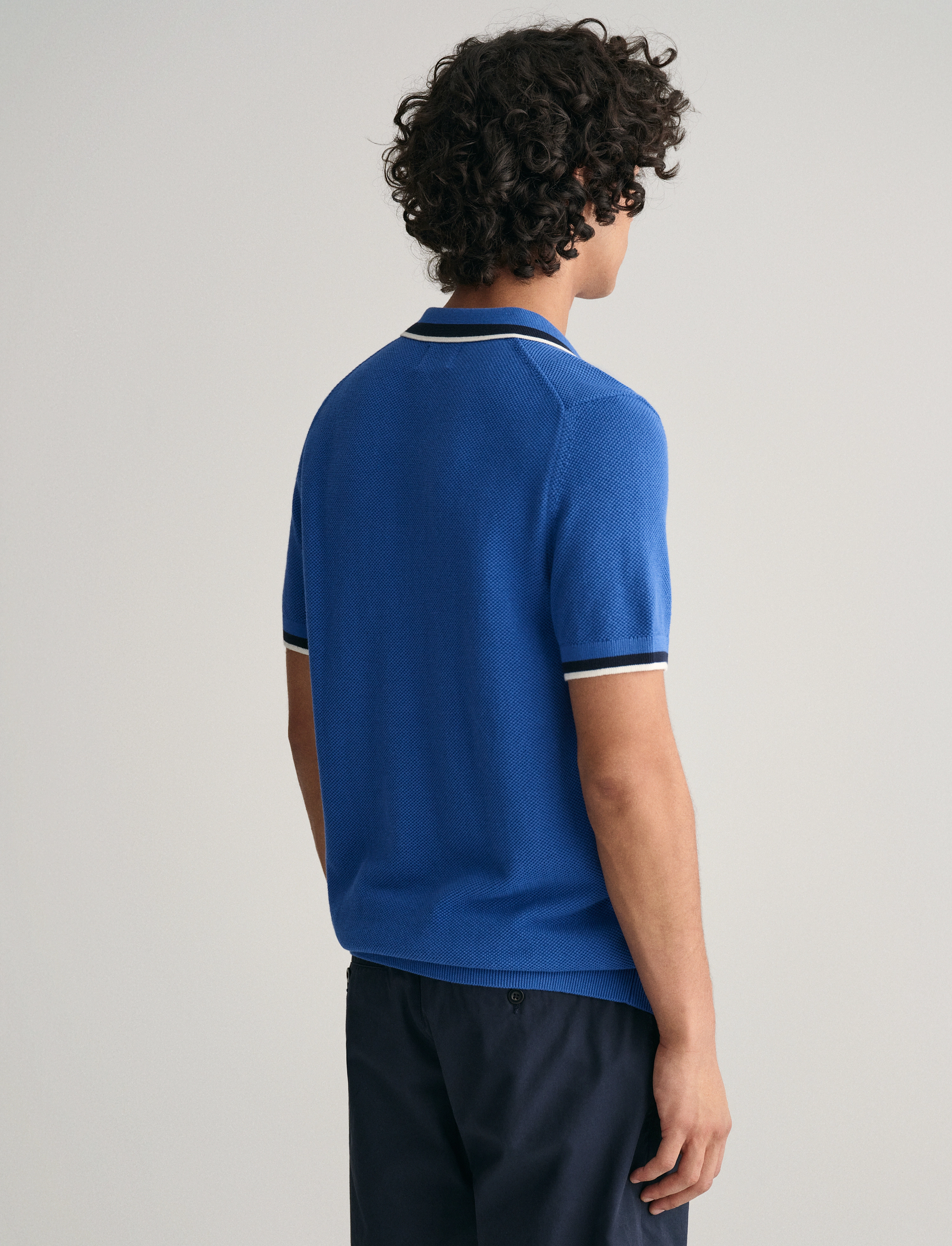 GANT - COTTON PIQUE SS POLO - rich blue - 3