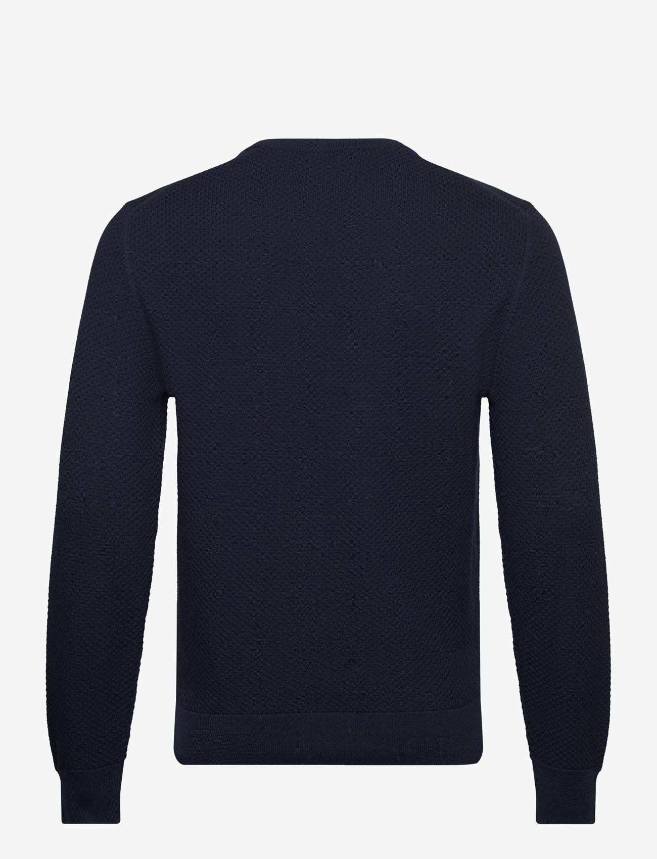 GANT - STRUCTURED COTTON C-NECK - evening blue - 2