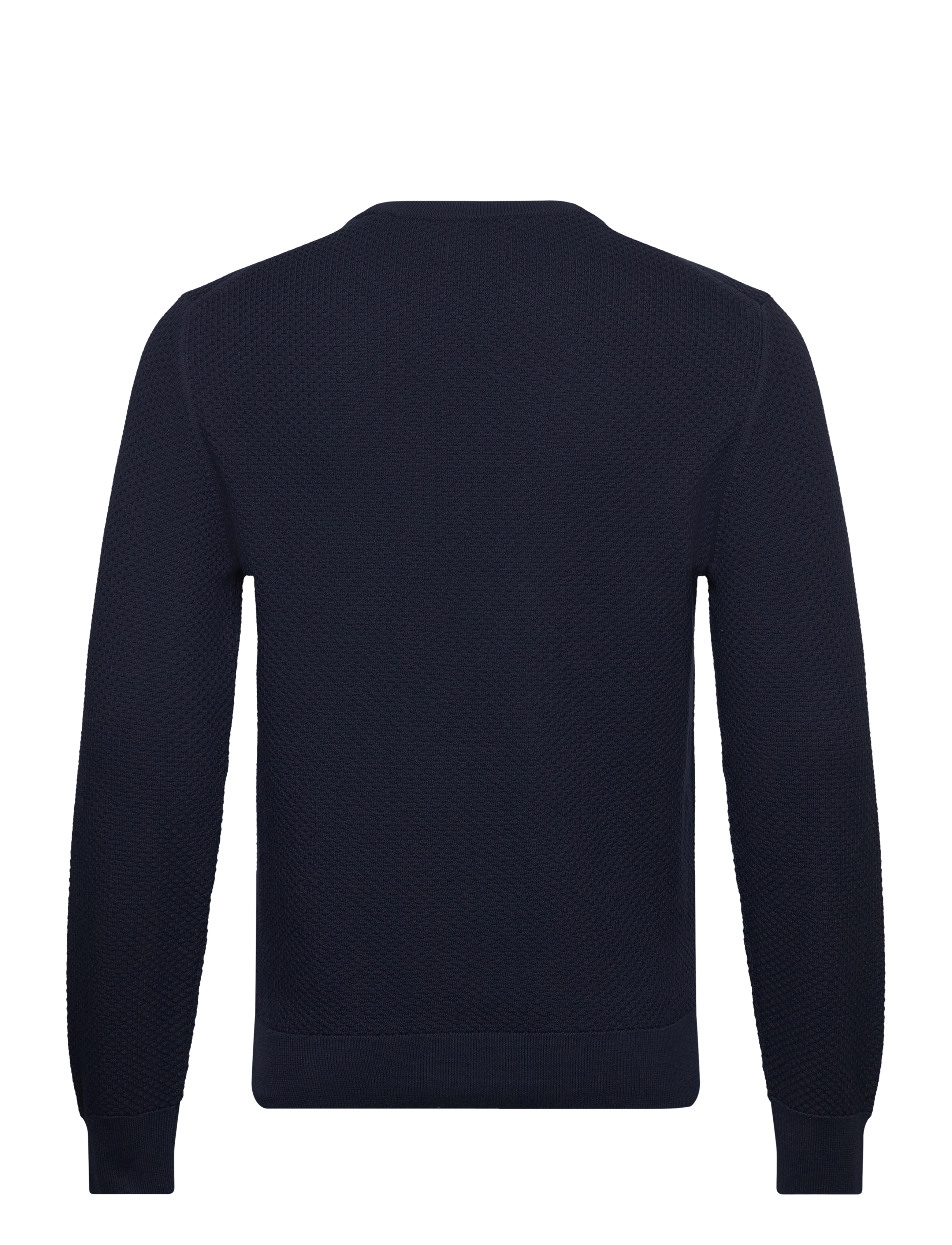 GANT - STRUCTURED COTTON C-NECK - evening blue - 2