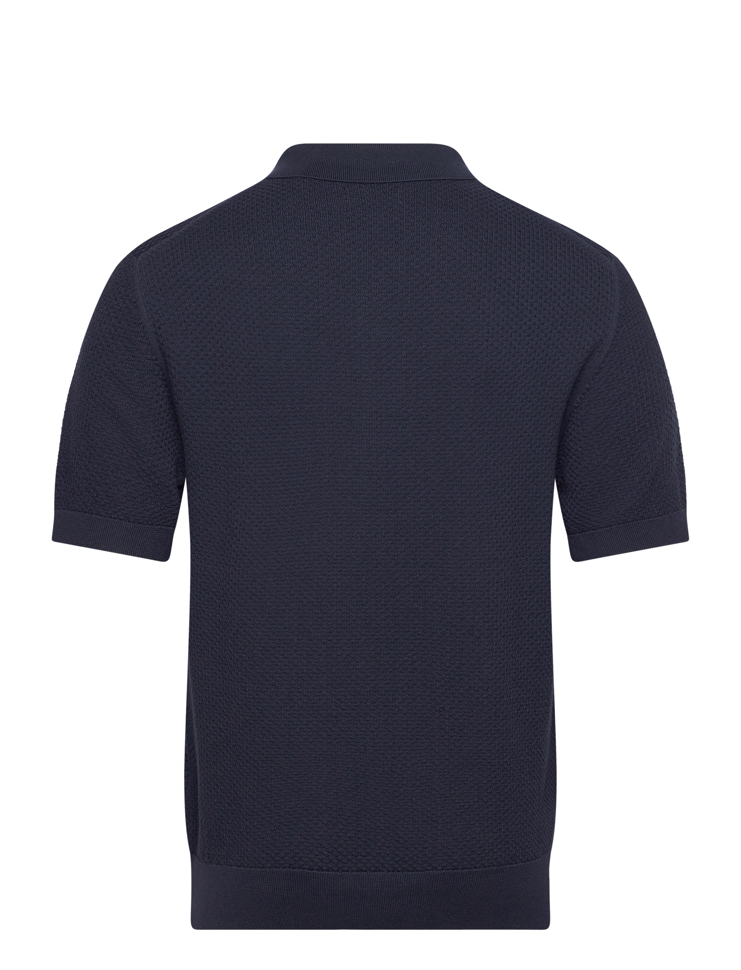 GANT - STRUCTURED COTTON SS POLO - evening blue - 1