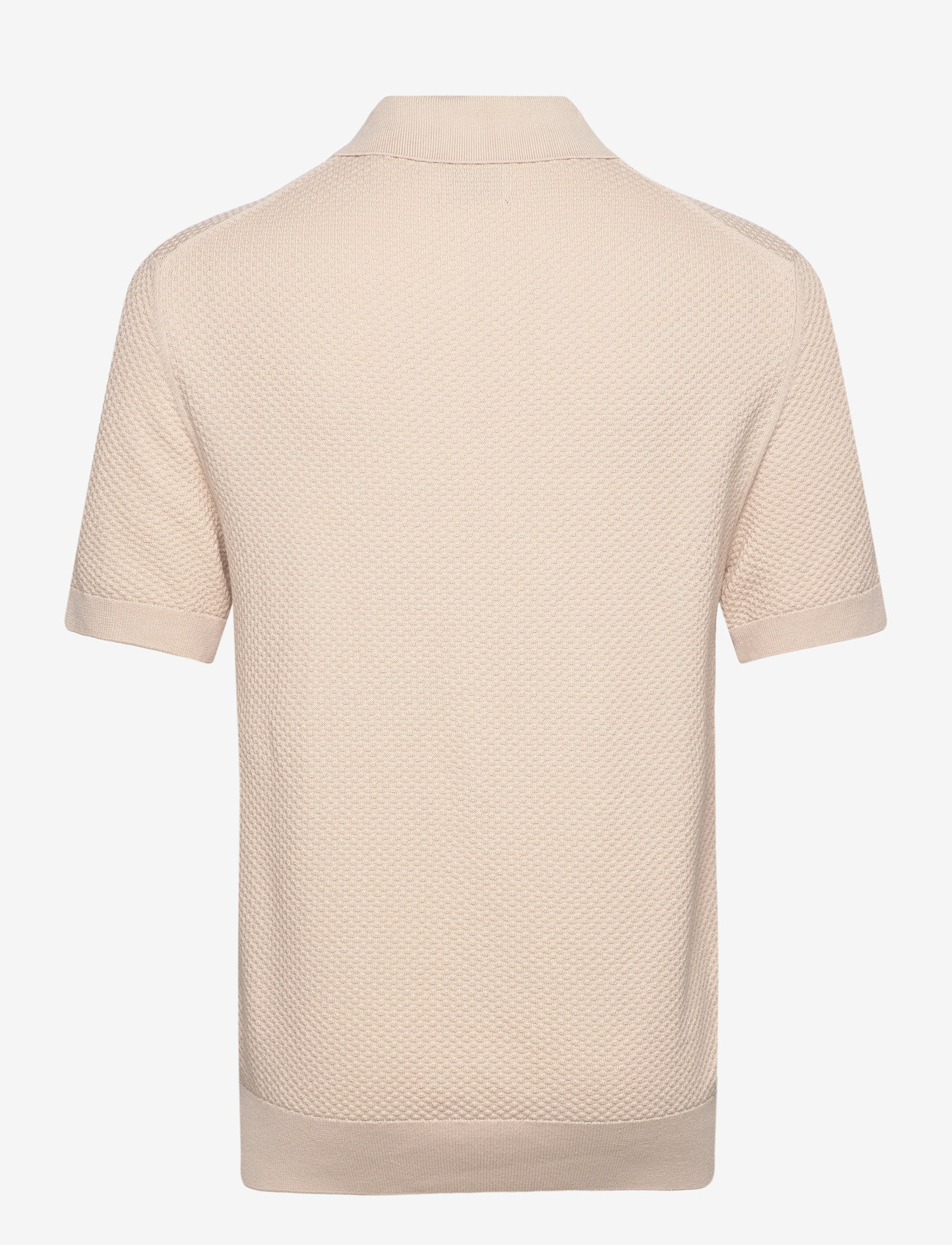 GANT - STRUCTURED COTTON SS POLO - soft oat - 1