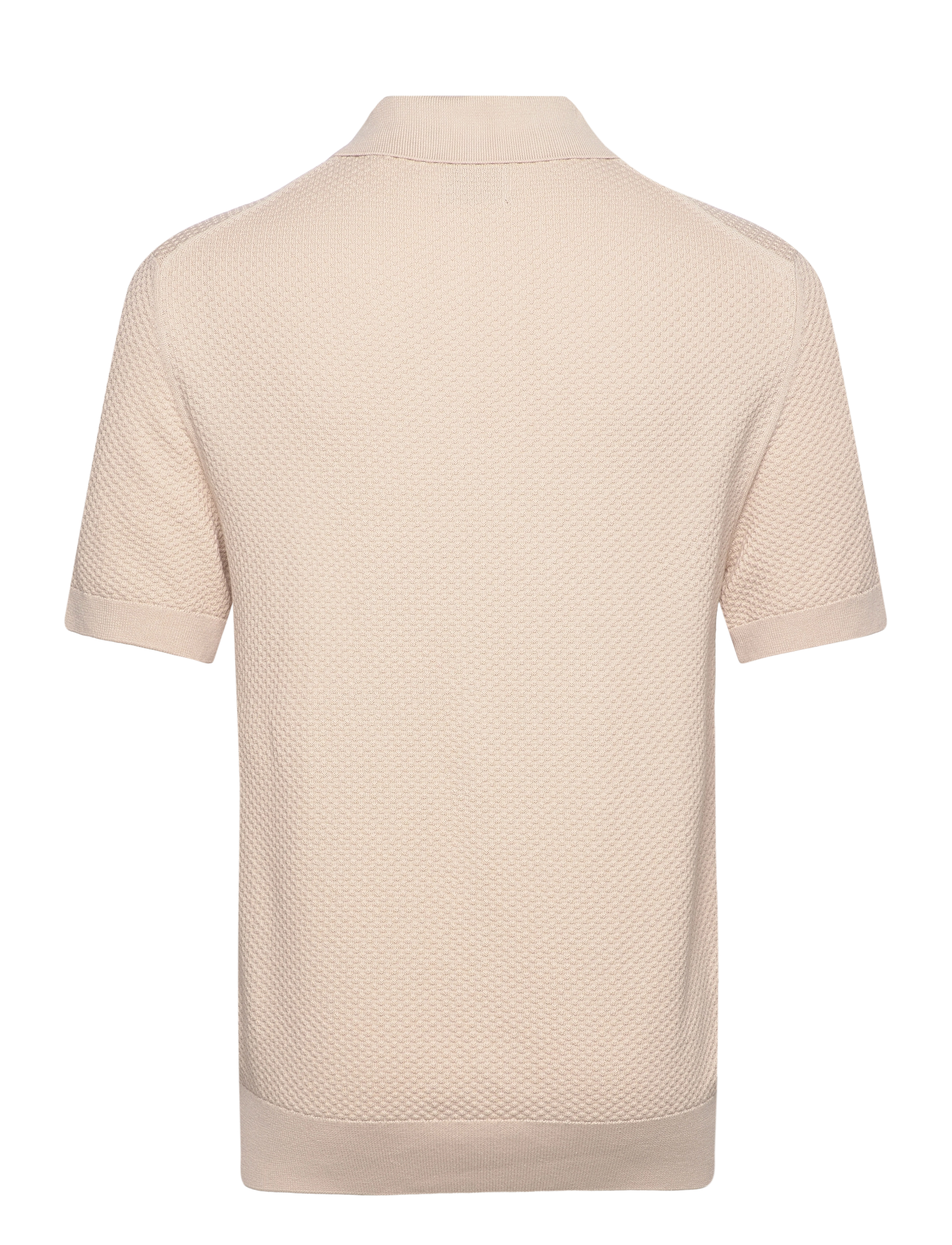GANT - STRUCTURED COTTON SS POLO - soft oat - 1