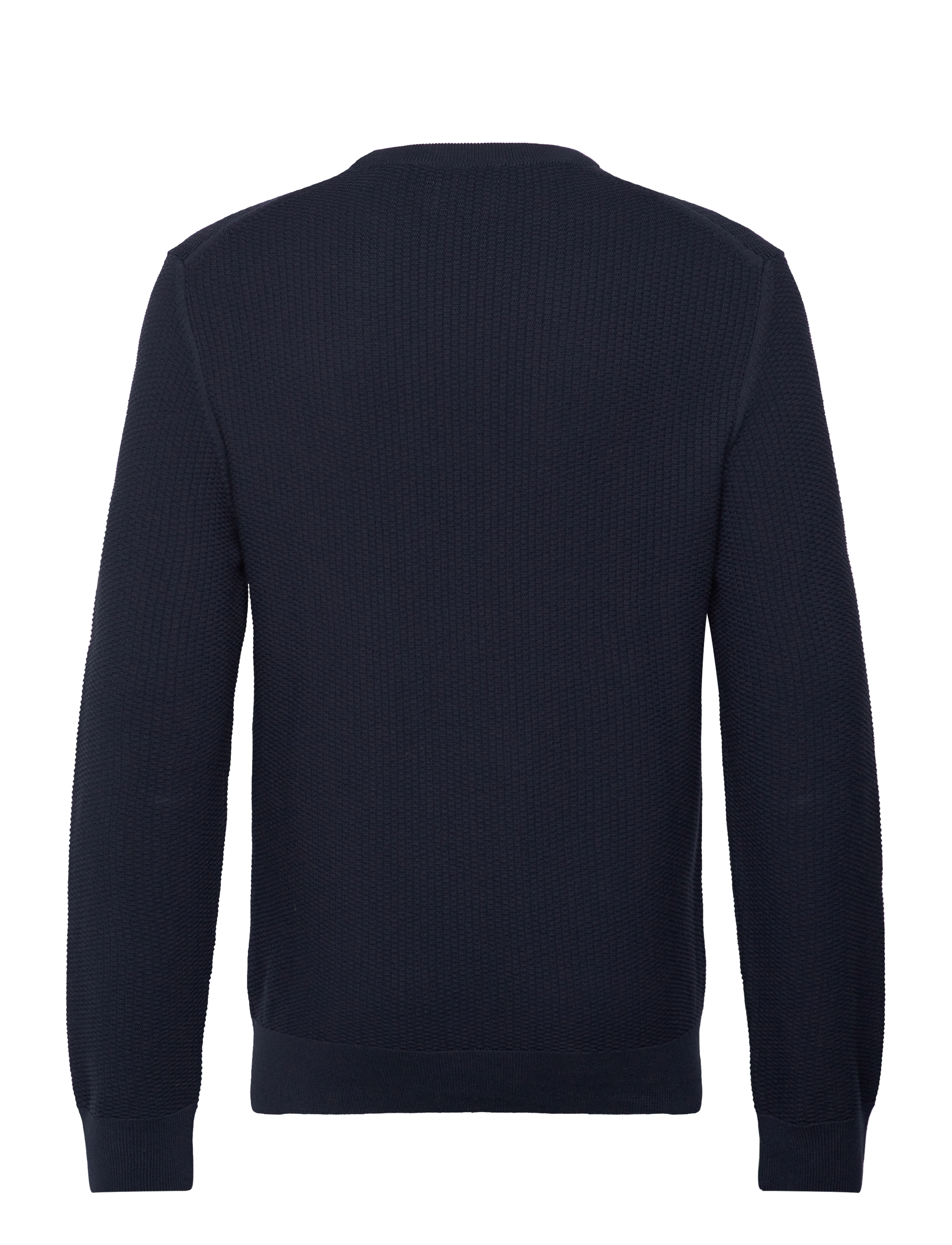 GANT - COTTON MICRO TEXTURED C-NECK - evening blue - 1