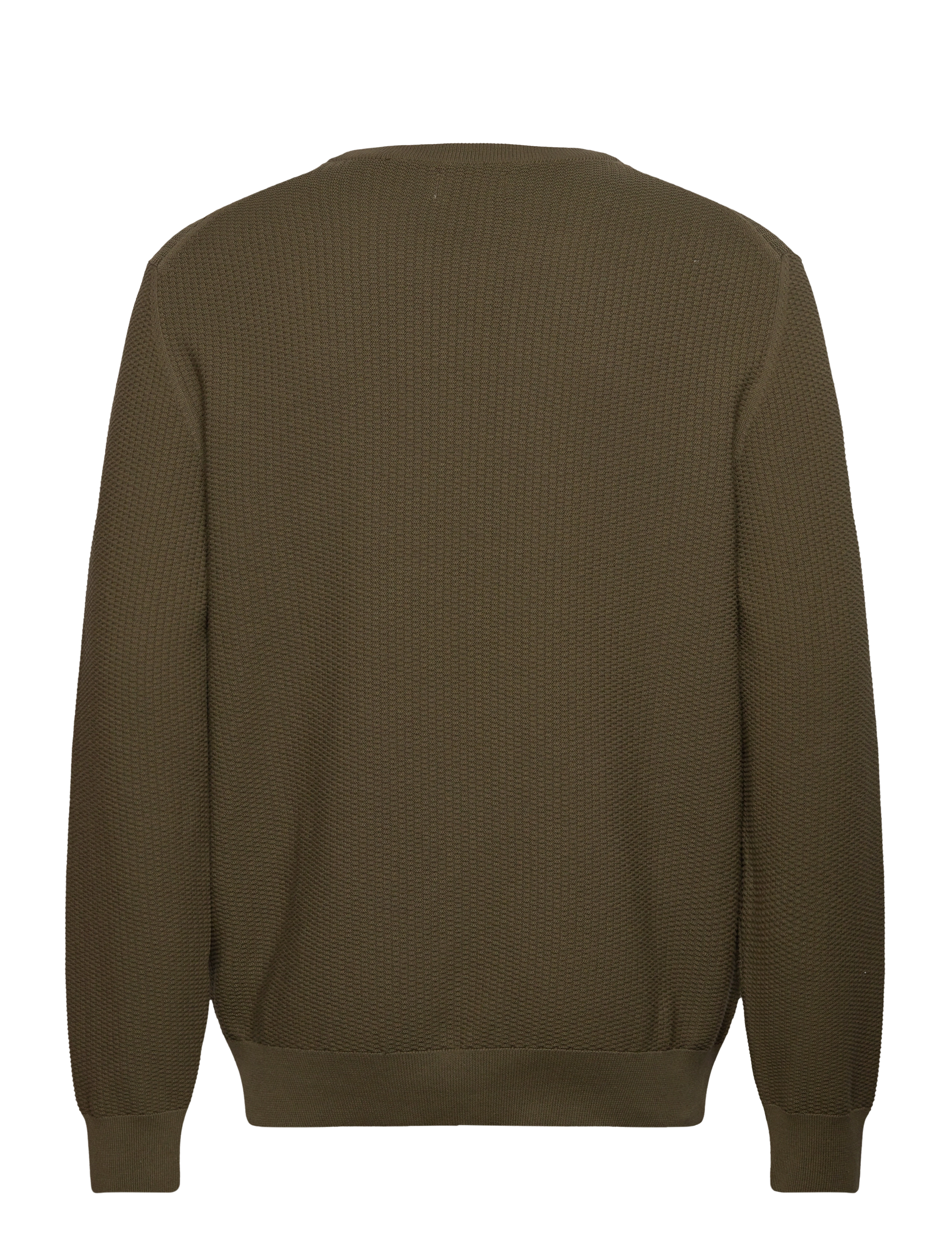GANT - COTTON MICRO TEXTURED C-NECK - juniper green - 1