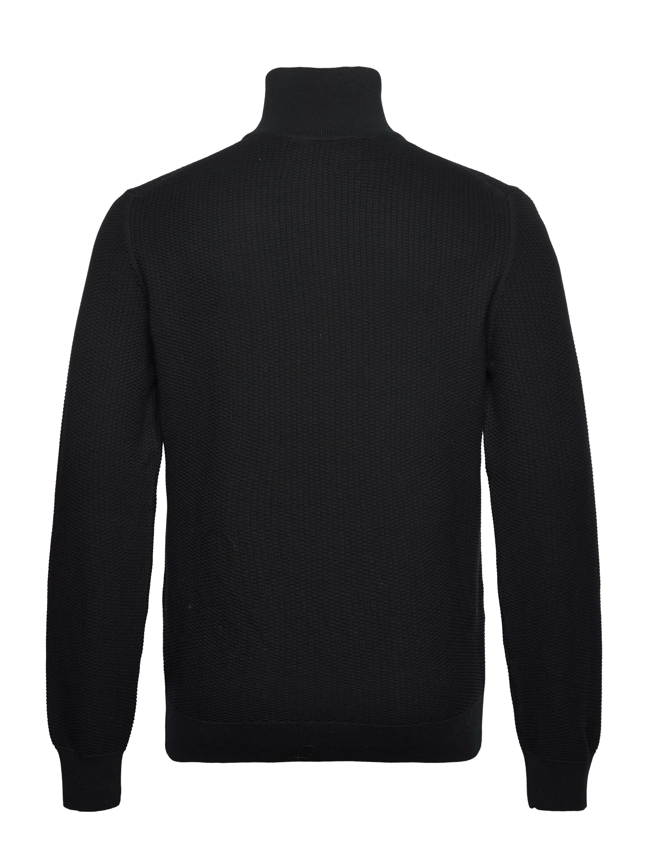 GANT - COTTON MICRO TEXTURED HALF ZIP - black - 2