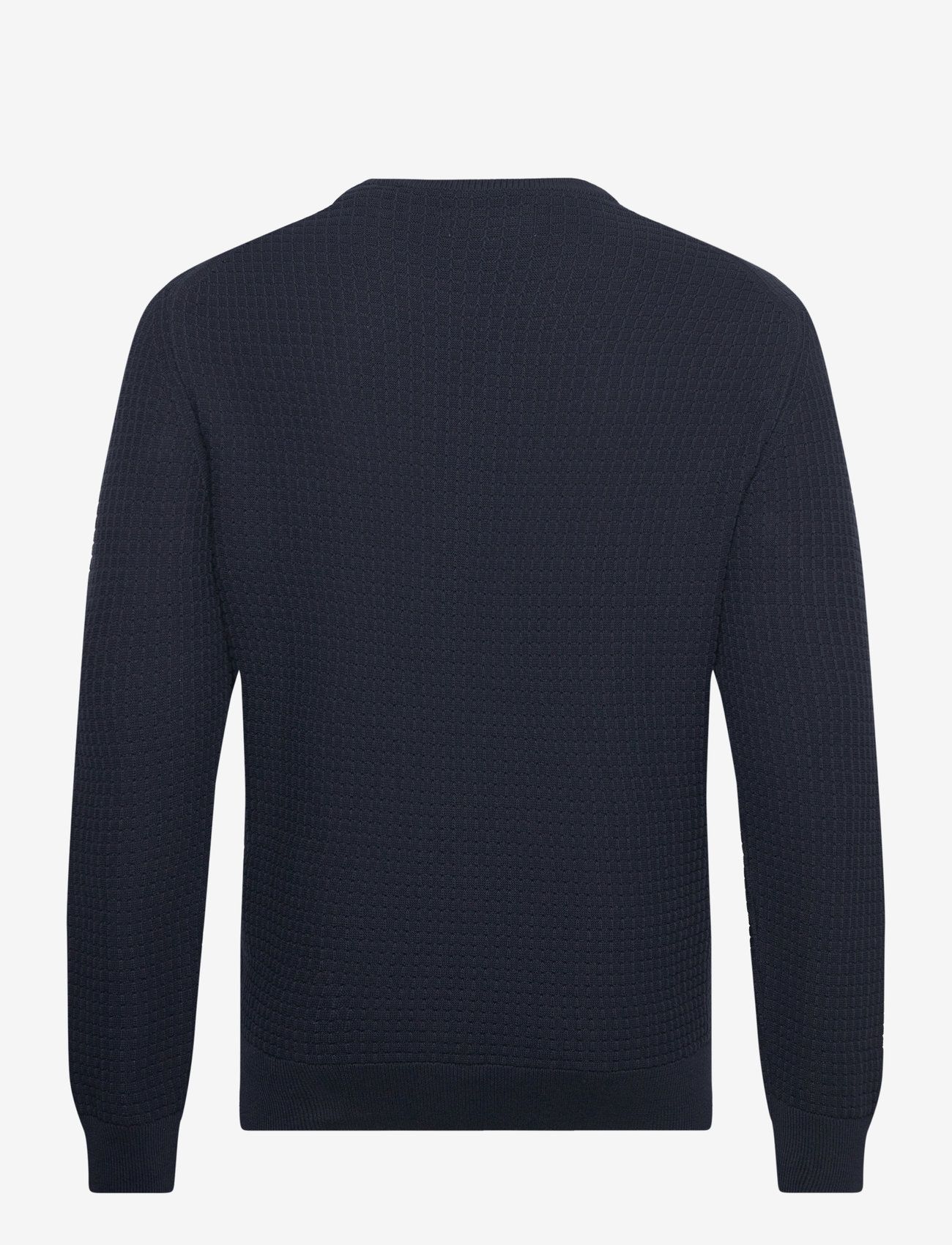 GANT - COTTON TEXTURED C-NECK - evening blue - 1