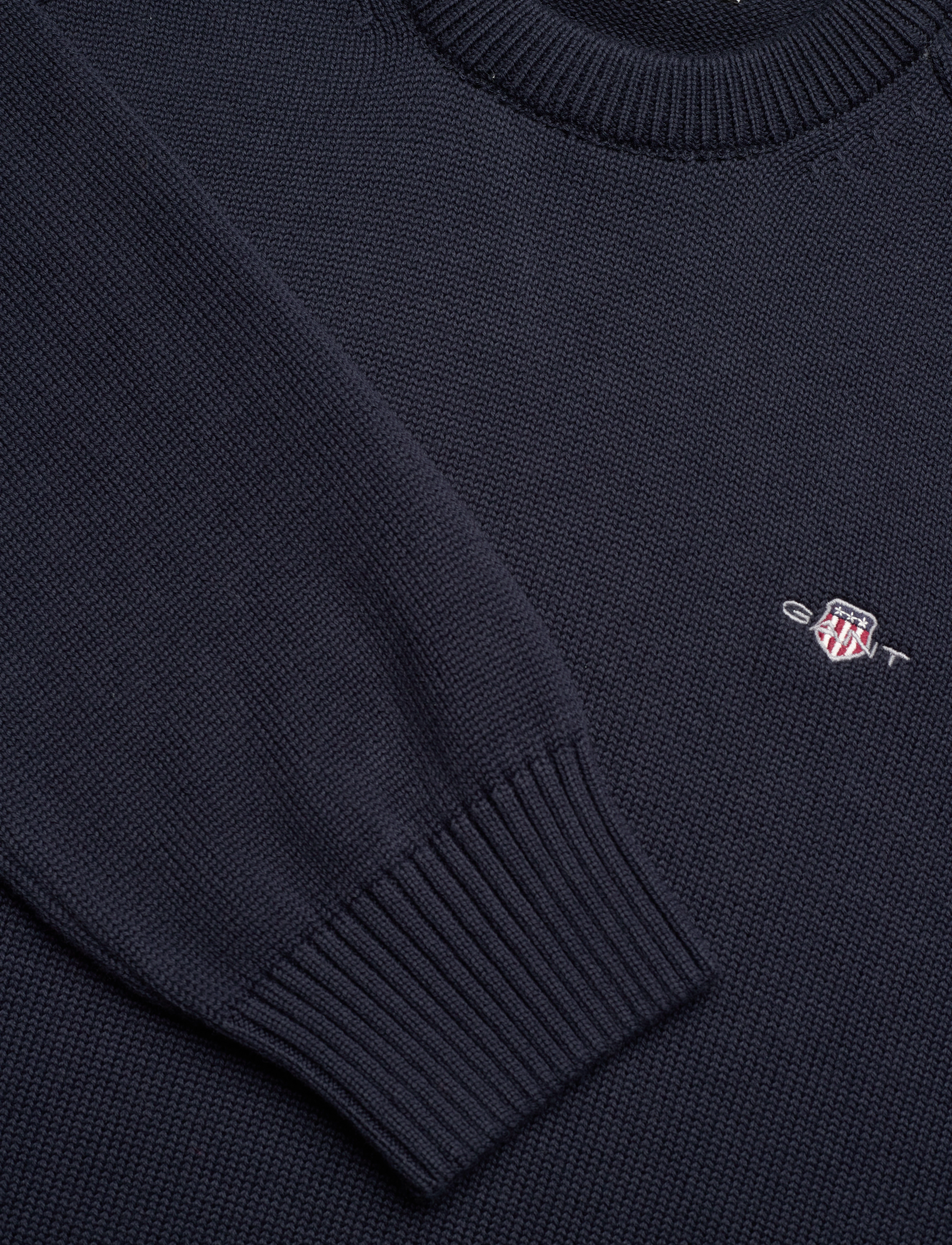 GANT - CASUAL COTTON SADDLE C-NECK - evening blue - 2