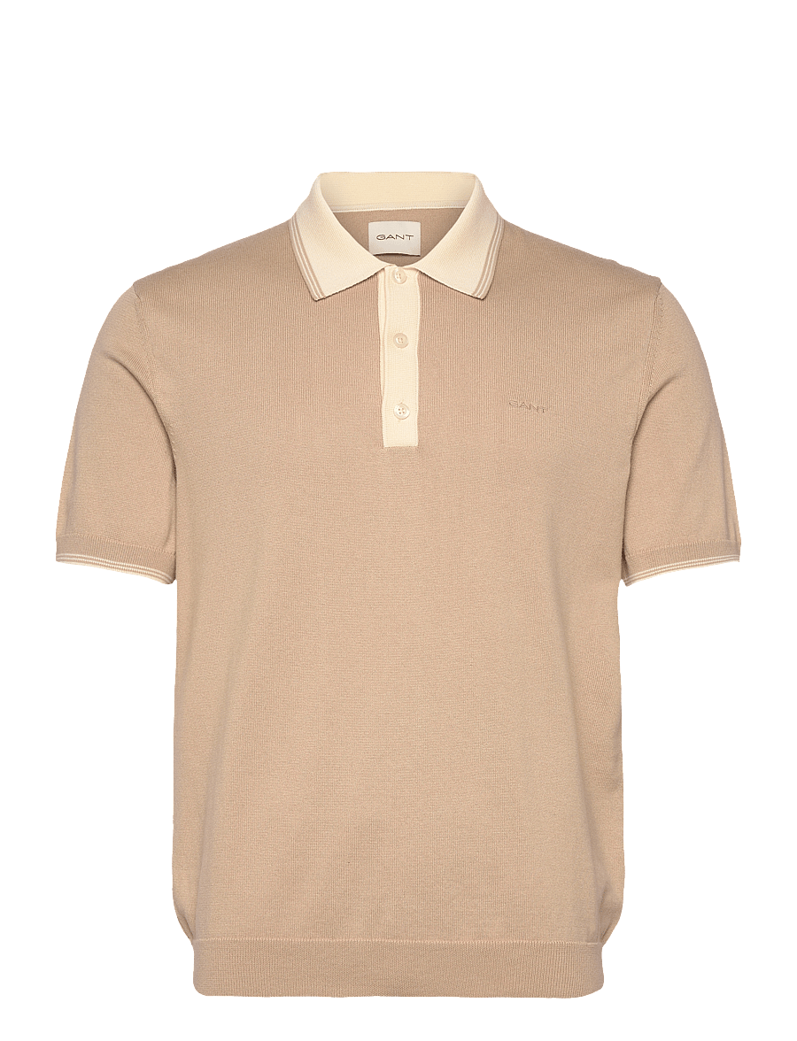 Gant - MODAL BLEND SS POLO - dry sand - 0