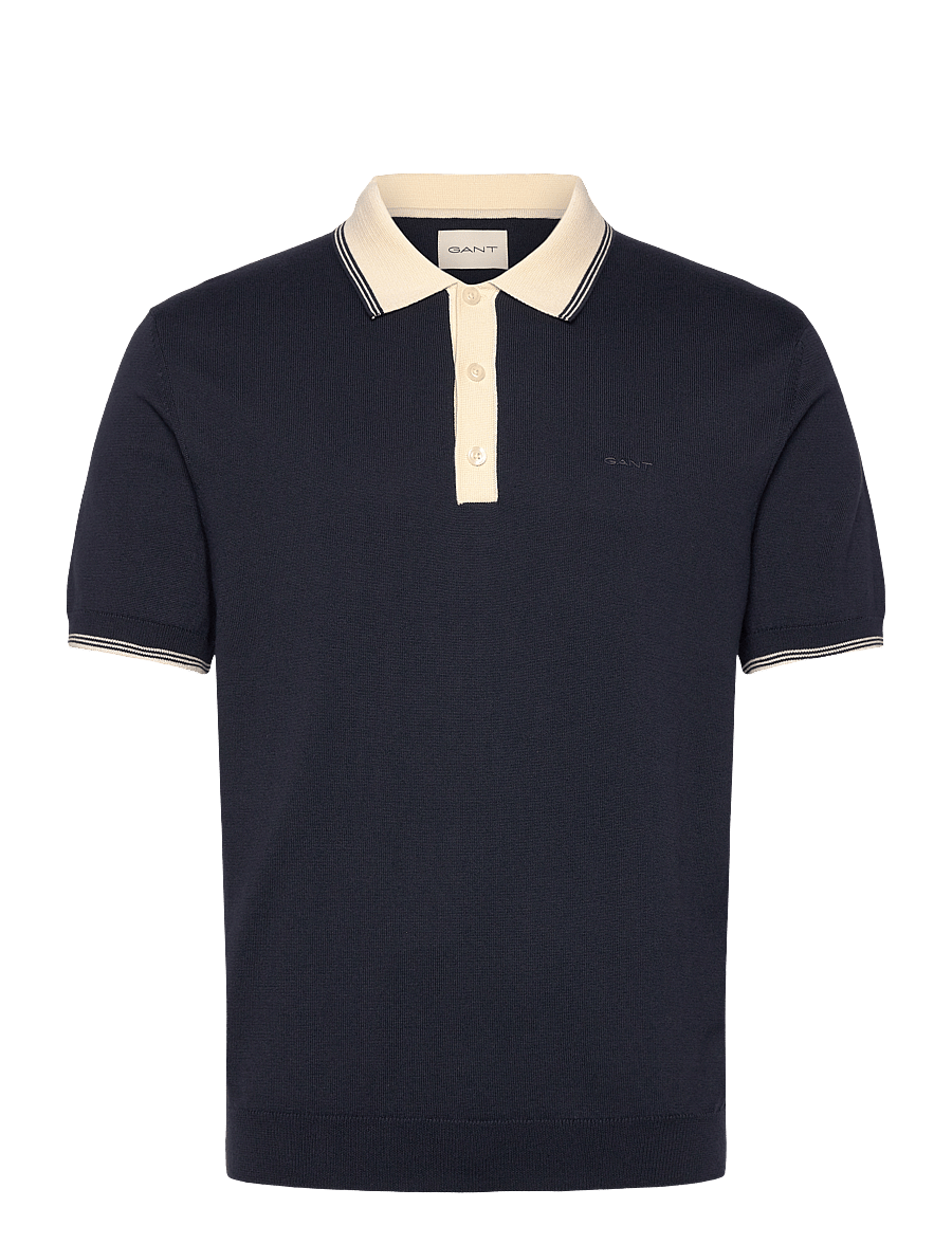 Gant - MODAL BLEND SS POLO - evening blue - 1