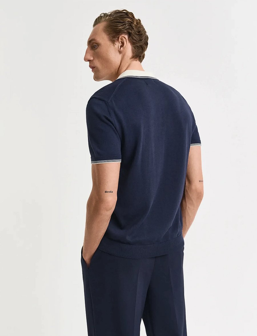Gant - MODAL BLEND SS POLO - evening blue - 3