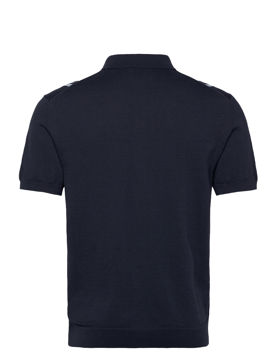 Gant - COLOR BLOCKED COTTON SS POLO - evening blue - 1