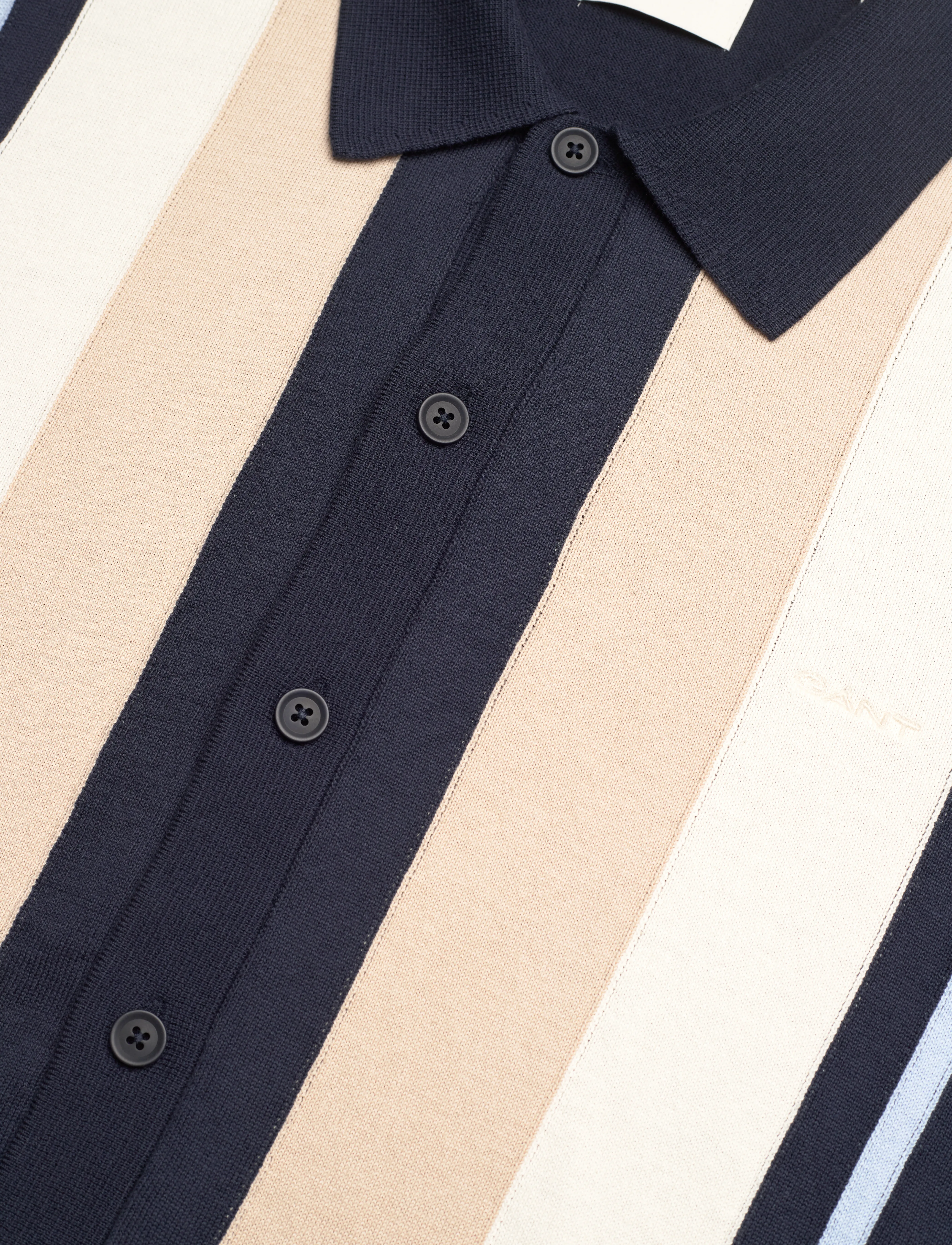 Gant - COLOR BLOCKED COTTON SS POLO - evening blue - 2
