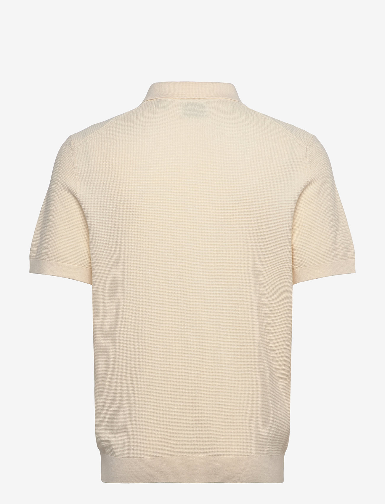 GANT - MICRO TEXTURED COTTON SS POLO - polos à manches courtes - cream - 1