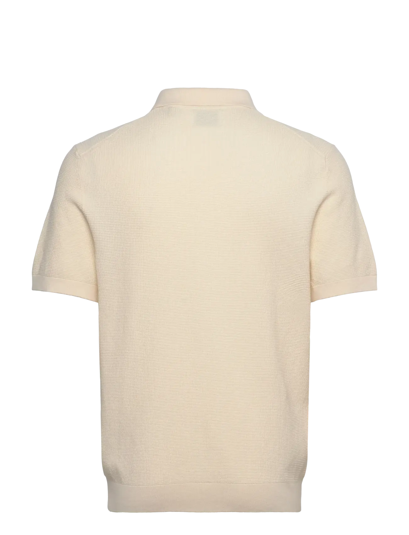 Gant - MICRO TEXTURED COTTON SS POLO - kortärmade pikéer - cream - 1