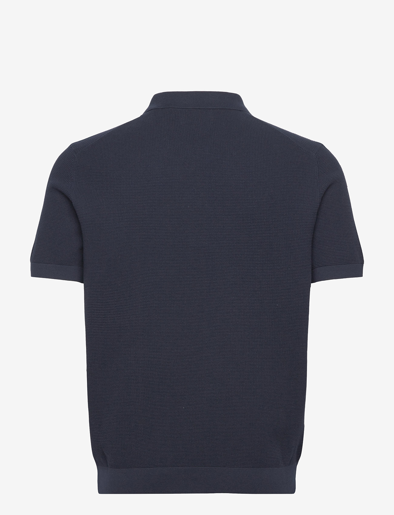 GANT - MICRO TEXTURED COTTON SS POLO - kortärmade pikéer - evening blue - 1