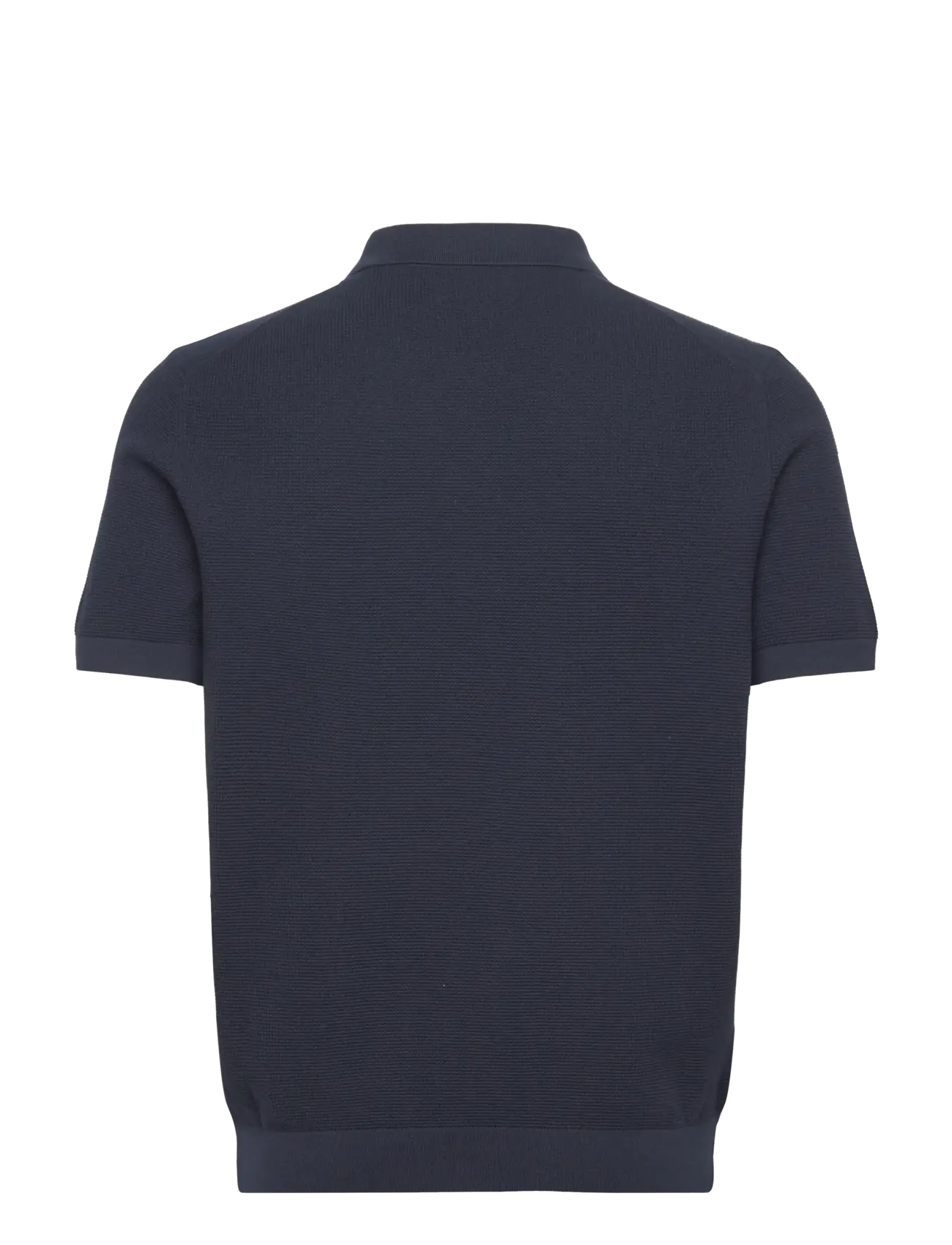 Gant - MICRO TEXTURED COTTON SS POLO - short-sleeved polos - evening blue - 2