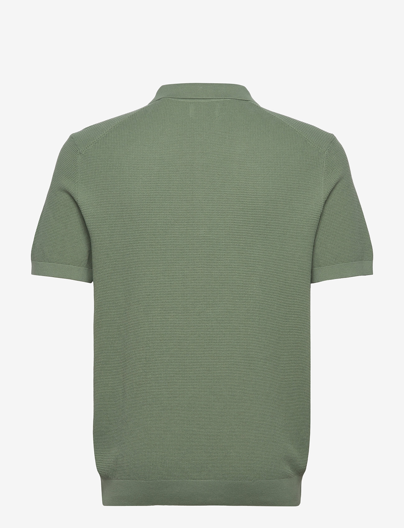 GANT - MICRO TEXTURED COTTON SS POLO - kortærmede poloer - kalamata green - 1