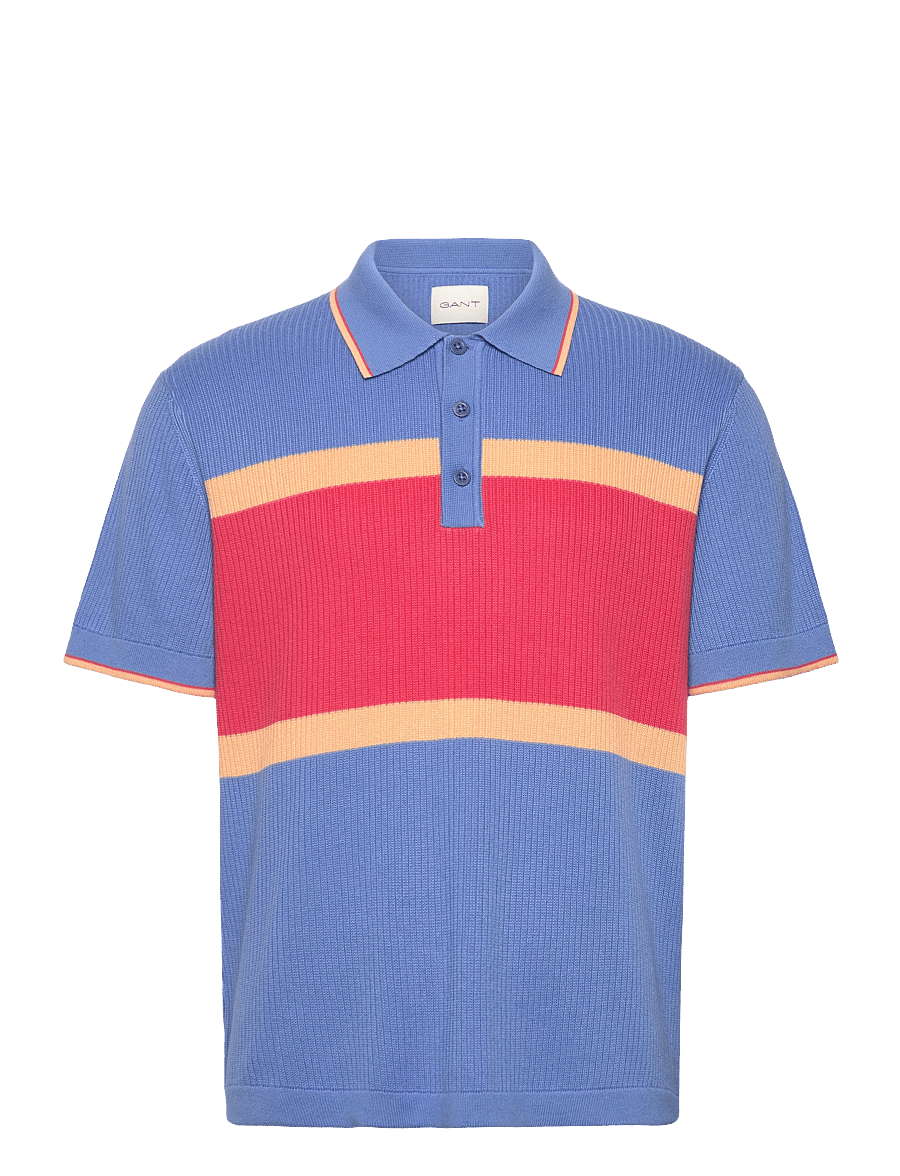 Gant - COLOR BLOCKED SS POLO - kurzärmelig - perfect blue - 1