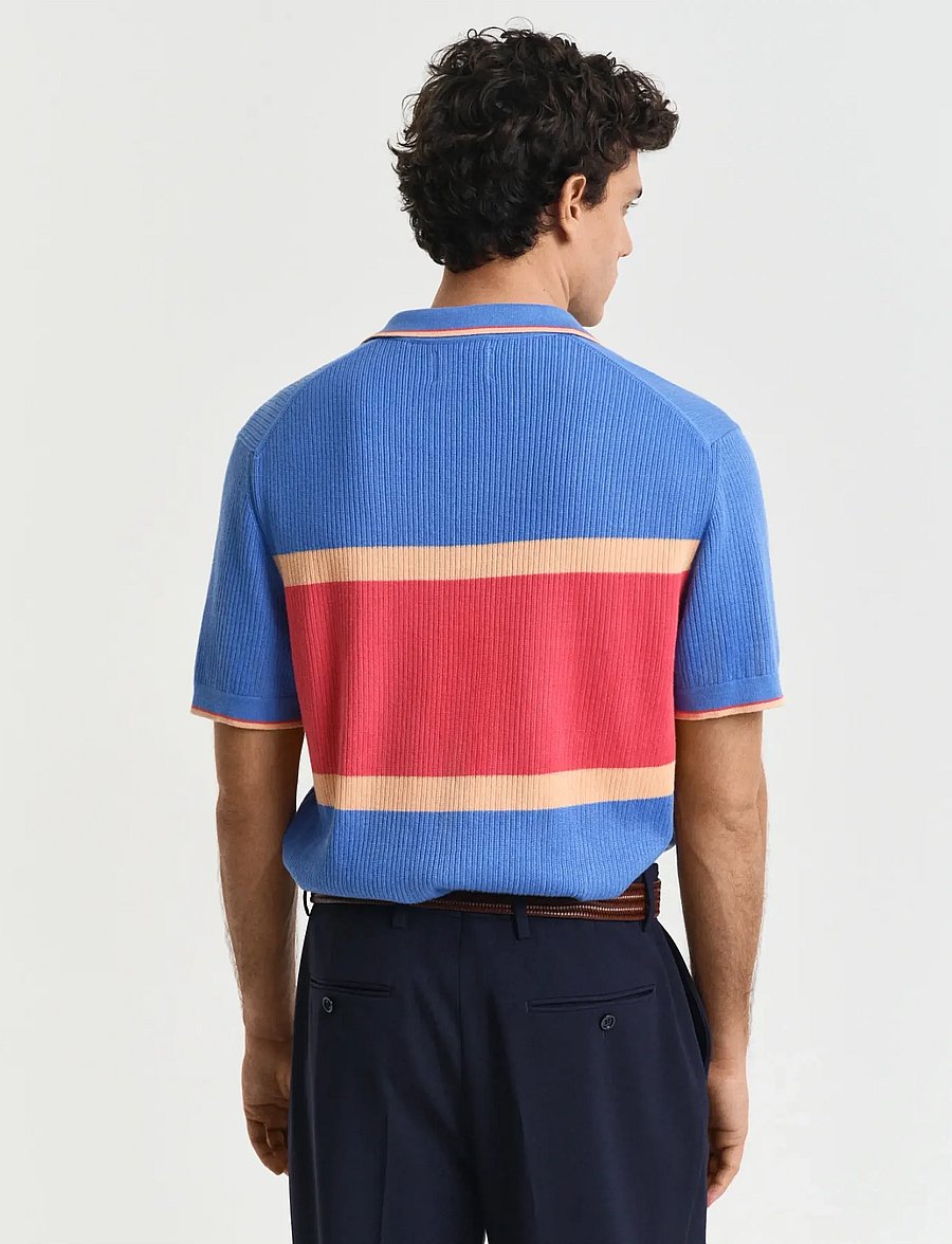 Gant - COLOR BLOCKED SS POLO - kurzärmelig - perfect blue - 3