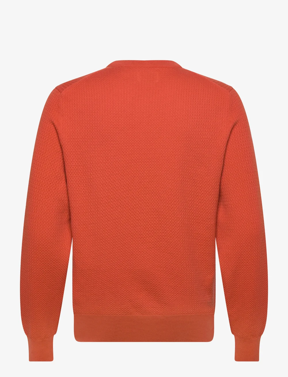 GANT - TEXTURED COTTON C-NECK - rundhals - deep orange - 1