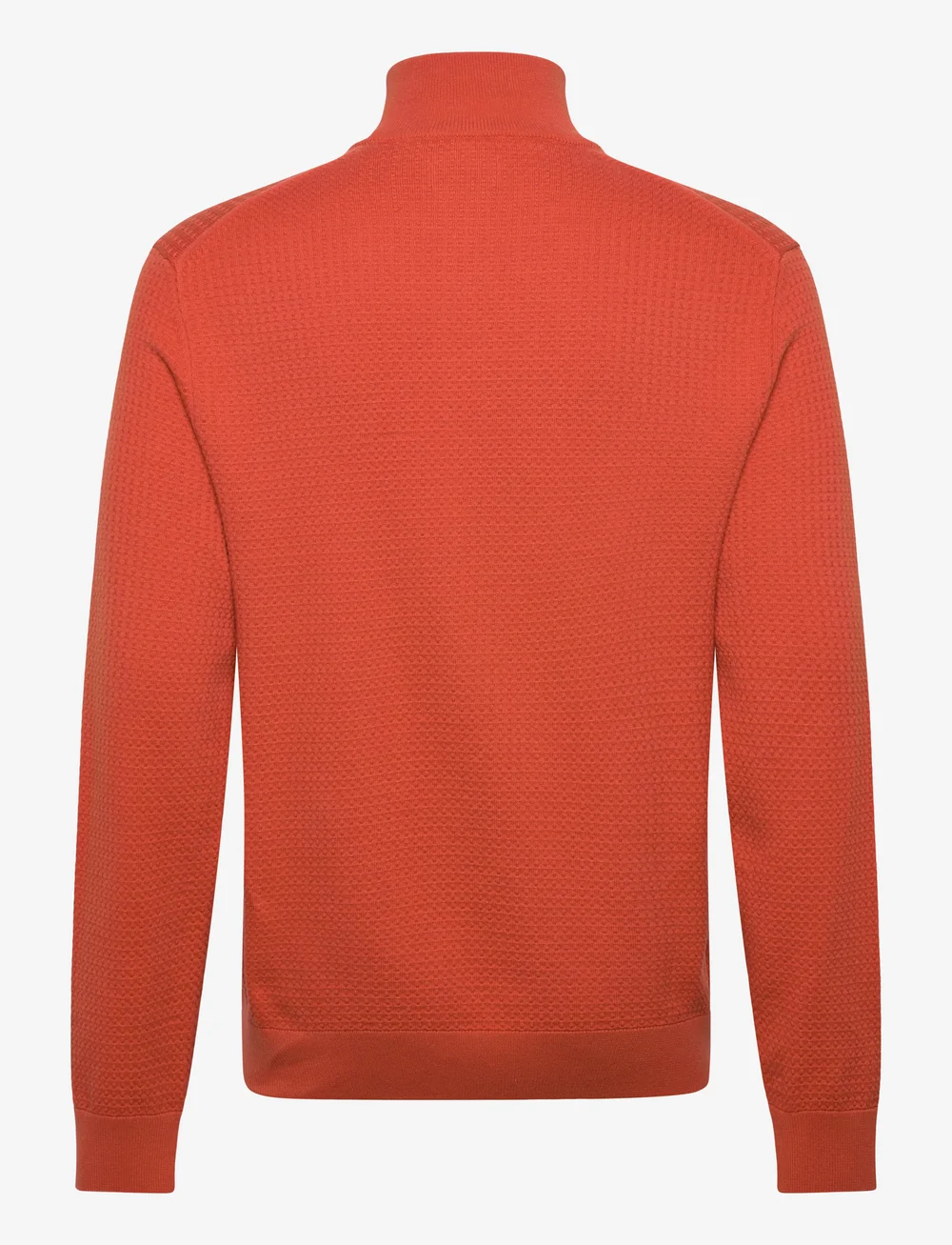 GANT - TEXTURED COTTON HALF ZIP - half zip-trøjer - deep orange - 1