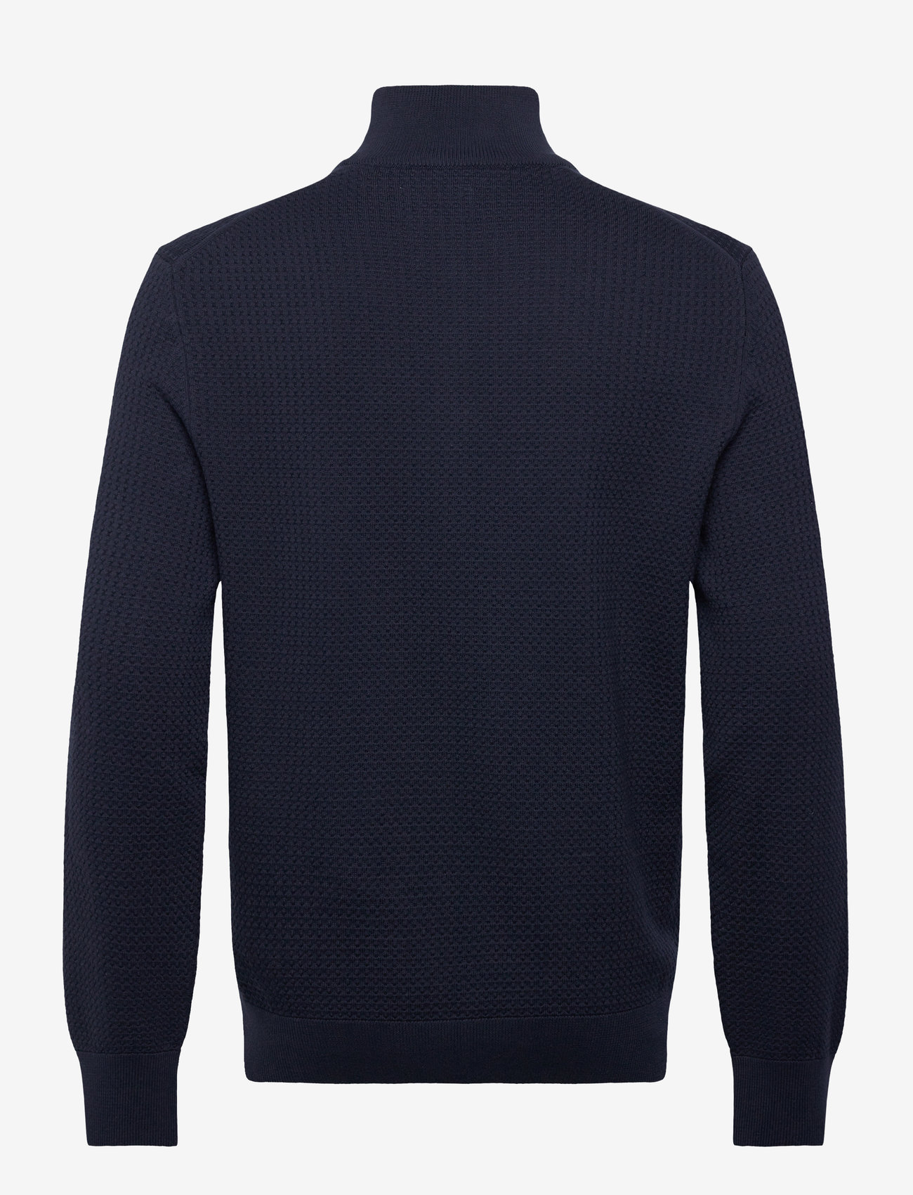 Gant - TEXTURED COTTON HALF ZIP - half zip-tröjor - evening blue - 1